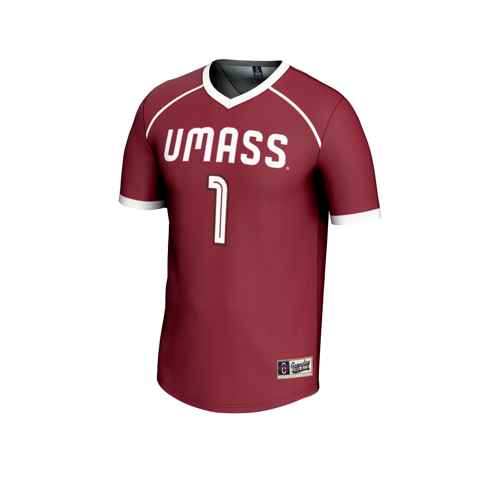 Lacrosse Fashion UMass Minutemen Game Jersey Maroon NCAA College Lacrosse Fan Wear Lacrosse Fashion