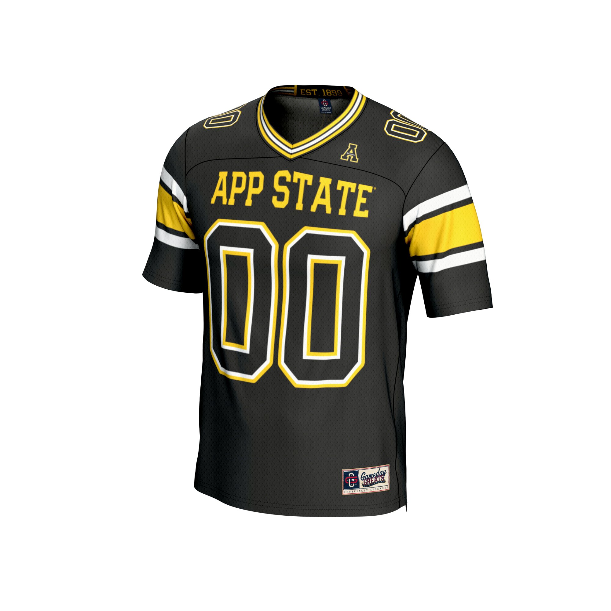 NIL Fashion Appalachian State Mountaineers Game Jersey Black NCAA College Football Fan Wear NIL Fashion