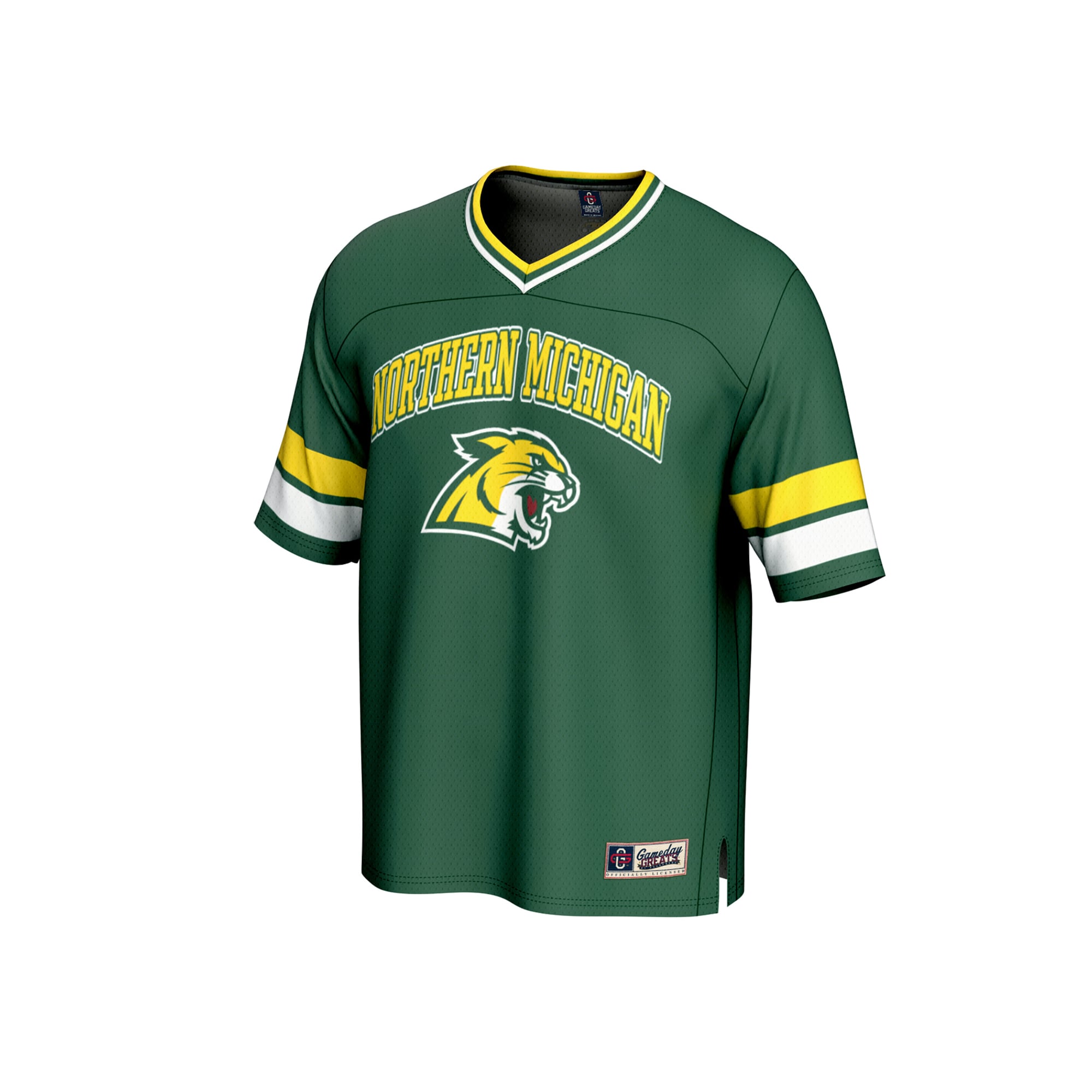 Spirit Northern Michigan Wildcats Game Jersey Green NCAA College Football Fan Wear Spirit