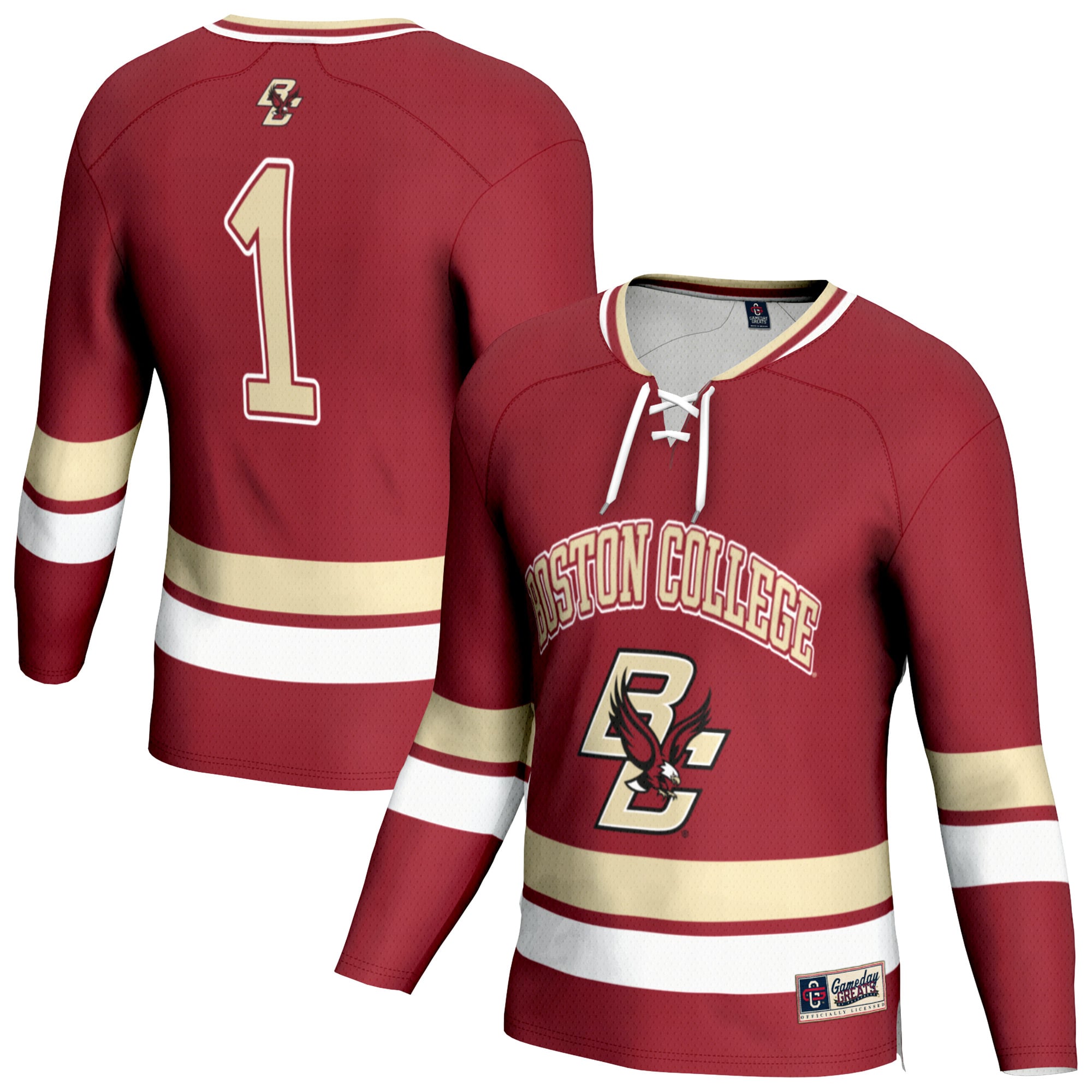 Maroon Ultra-Light Boston College Eagles Jersey Maroon NCAA College Hockey Fan Wear