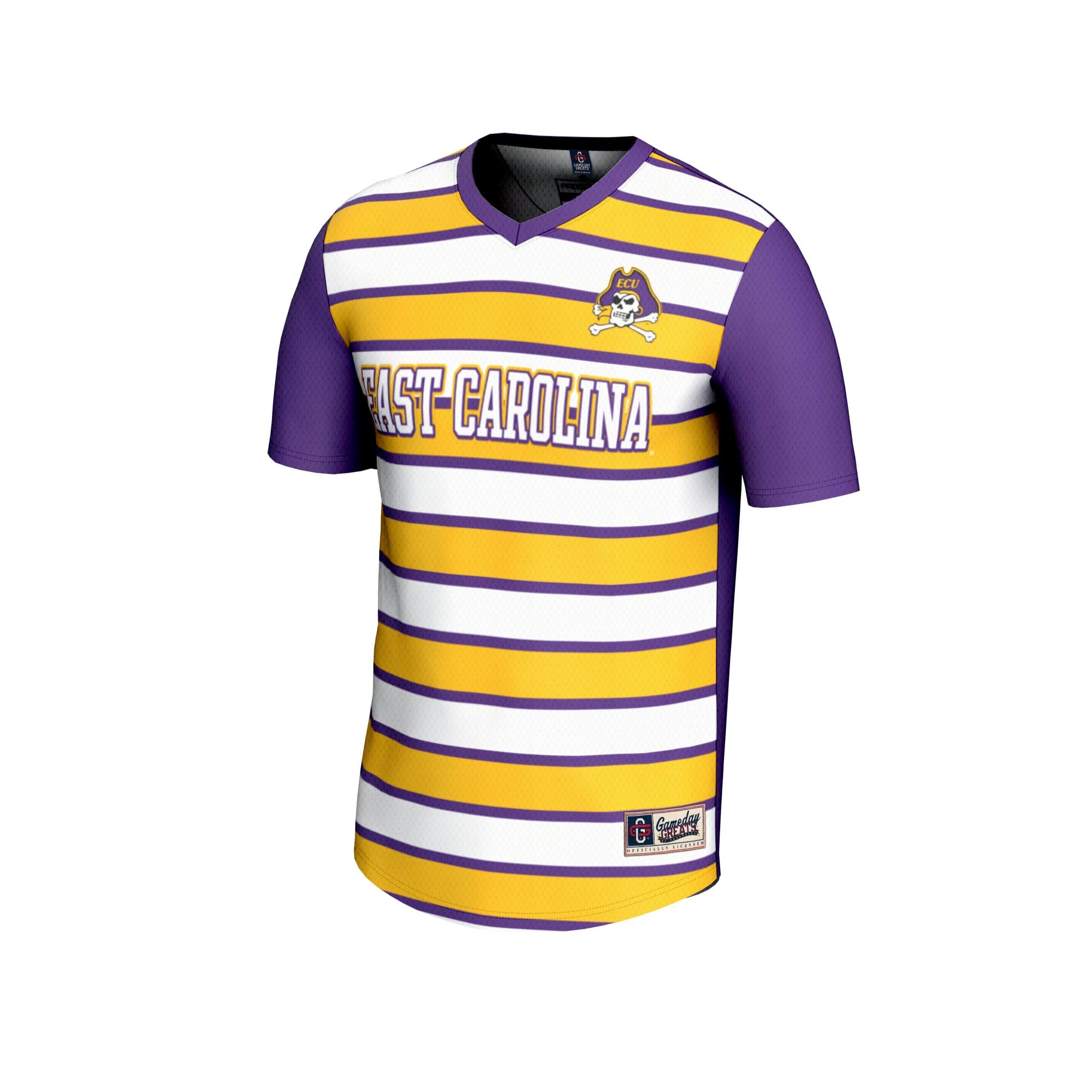 Soccer Fashion ECU Pirates Game Jersey Purple NCAA College Soccer Fan Wear Soccer Fashion