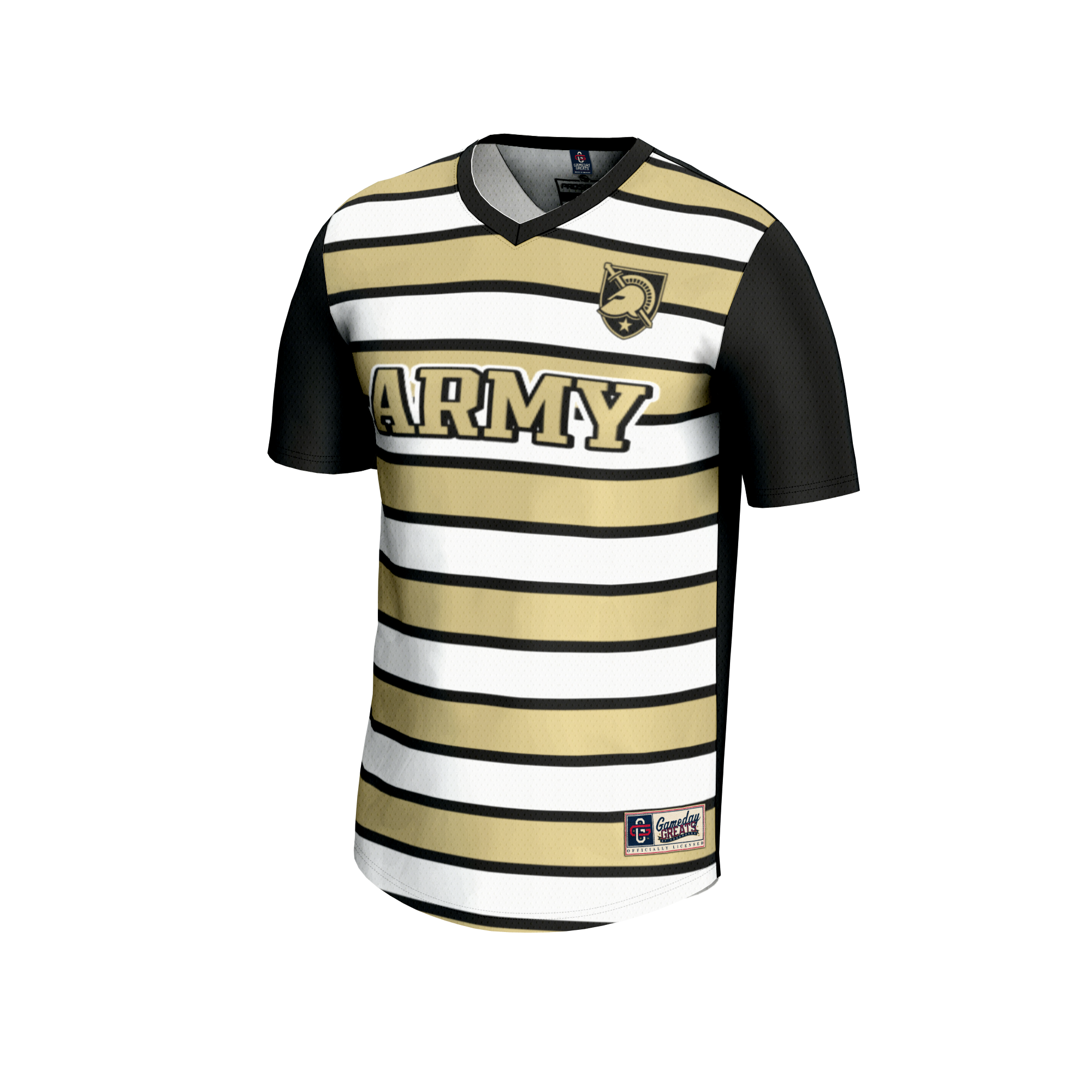 Soccer Fashion Army Black Knights Game Jersey Black NCAA College Soccer Fan Wear Soccer Fashion