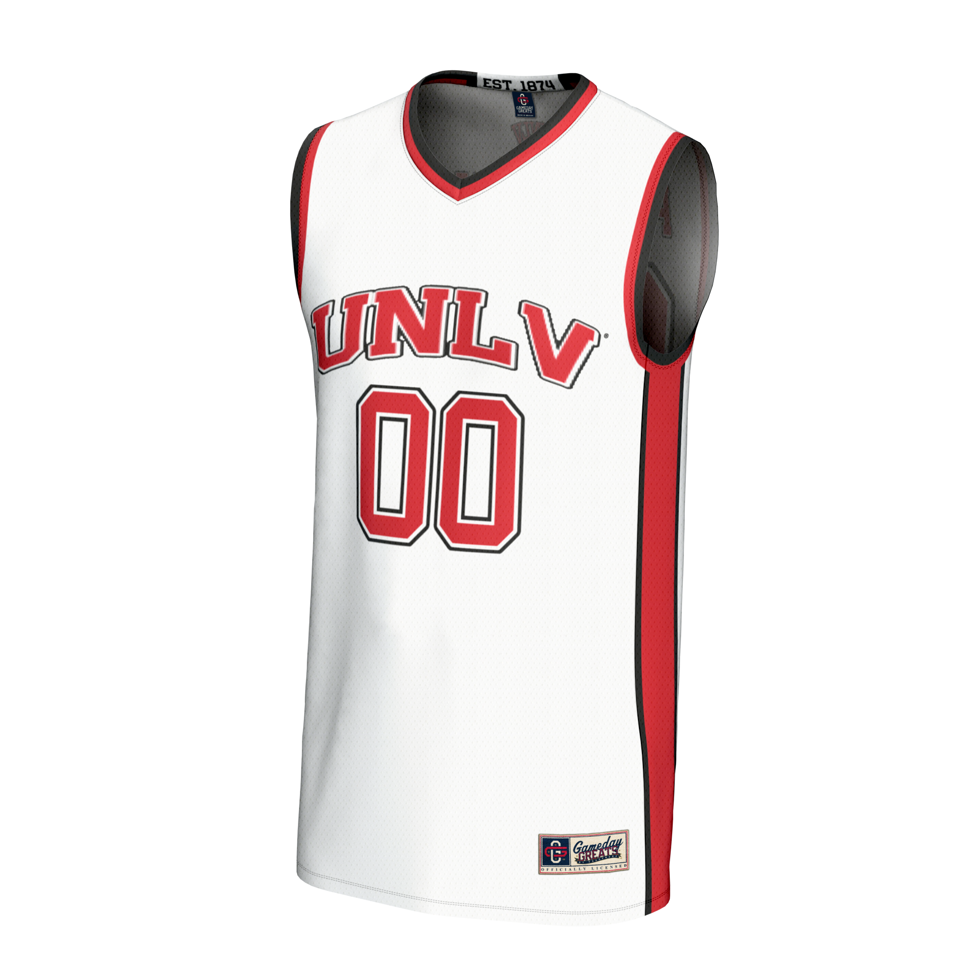 Basketball NIL Pick UNLV Rebels Player Jersey White NCAA College Basketball Fan Wear