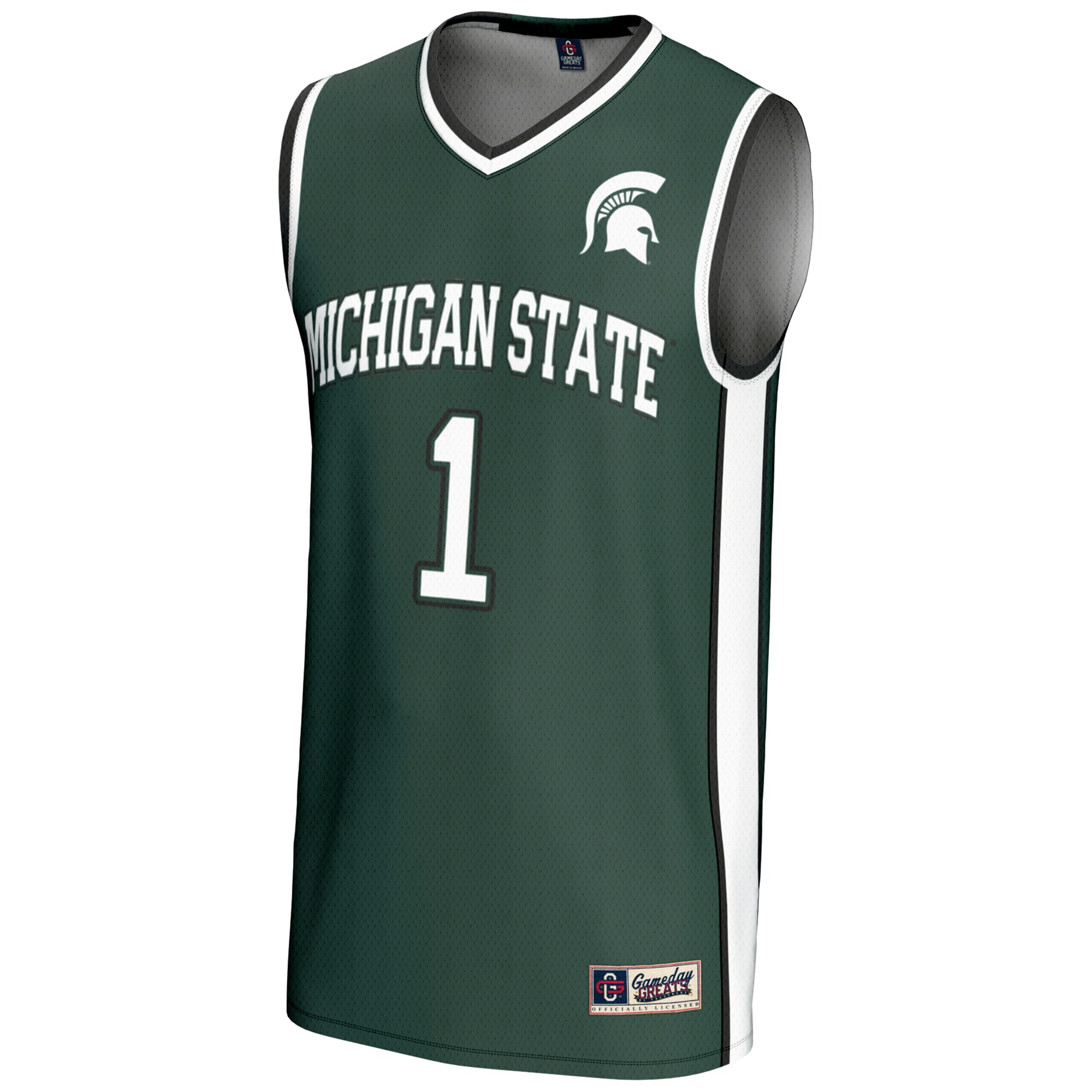 Basketball Michigan State Spartans Game Jersey Green NCAA College Basketball Fan Wear