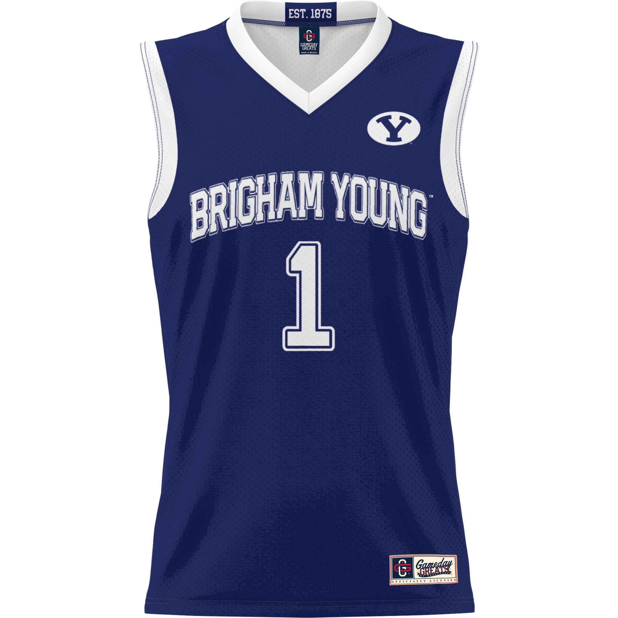 Basketball BYU Cougars Game Jersey Navy NCAA College Basketball Fan Wear