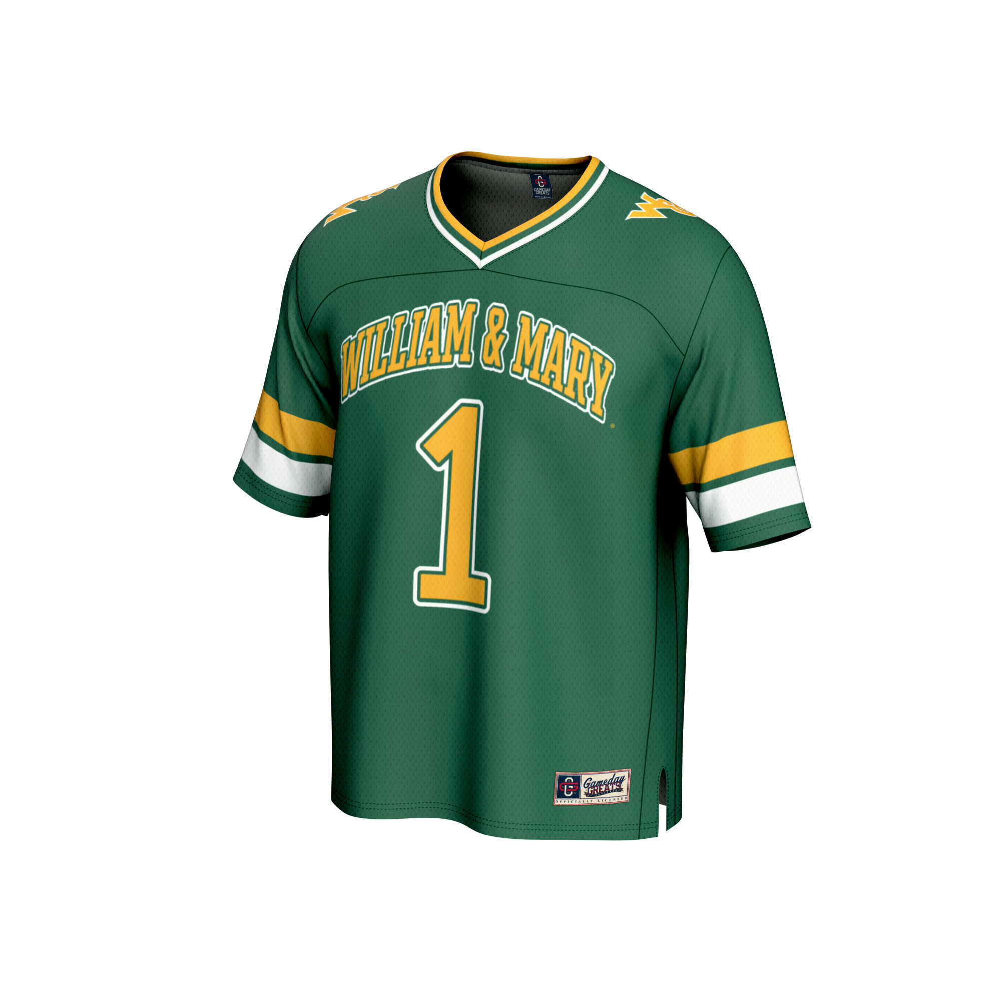 William Green Mary American Football Game Jersey No.1 Green NCAA College Football Fan Wear