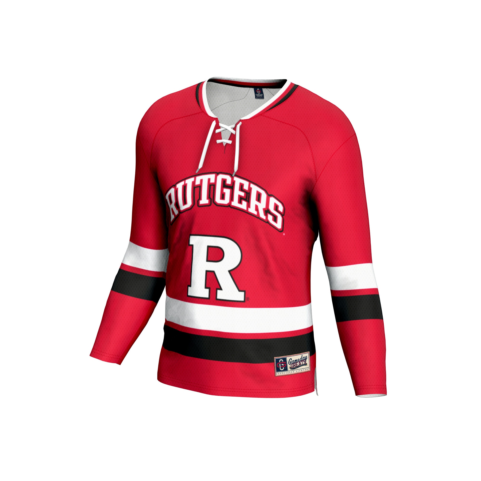 Hockey Rutgers Scarlet Knights Game Jersey Scarlet NCAA College Hockey Fan Wear Hockey