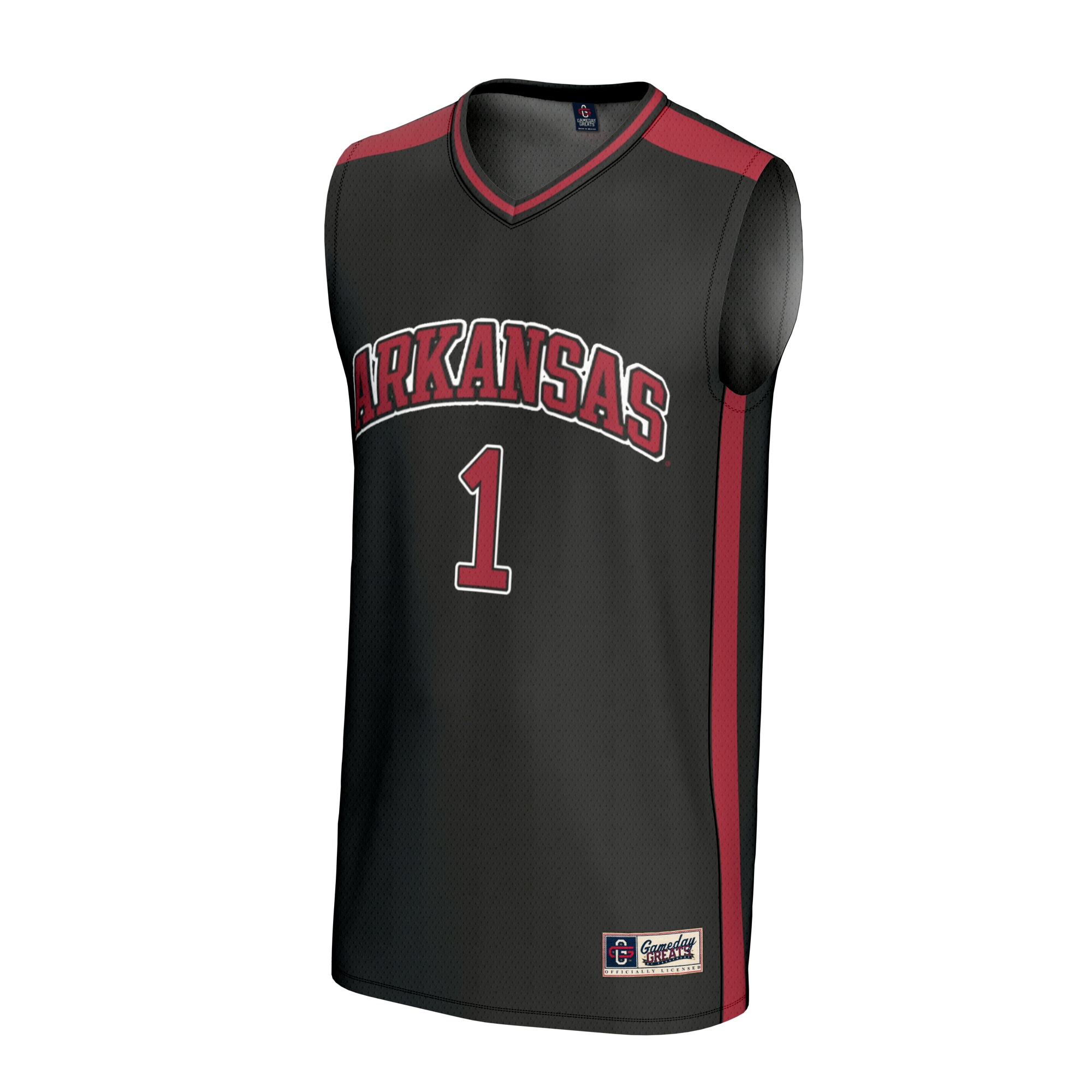 Basketball Fashion Arkansas Razorbacks Game Jersey Black NCAA College Basketball Fan Wear