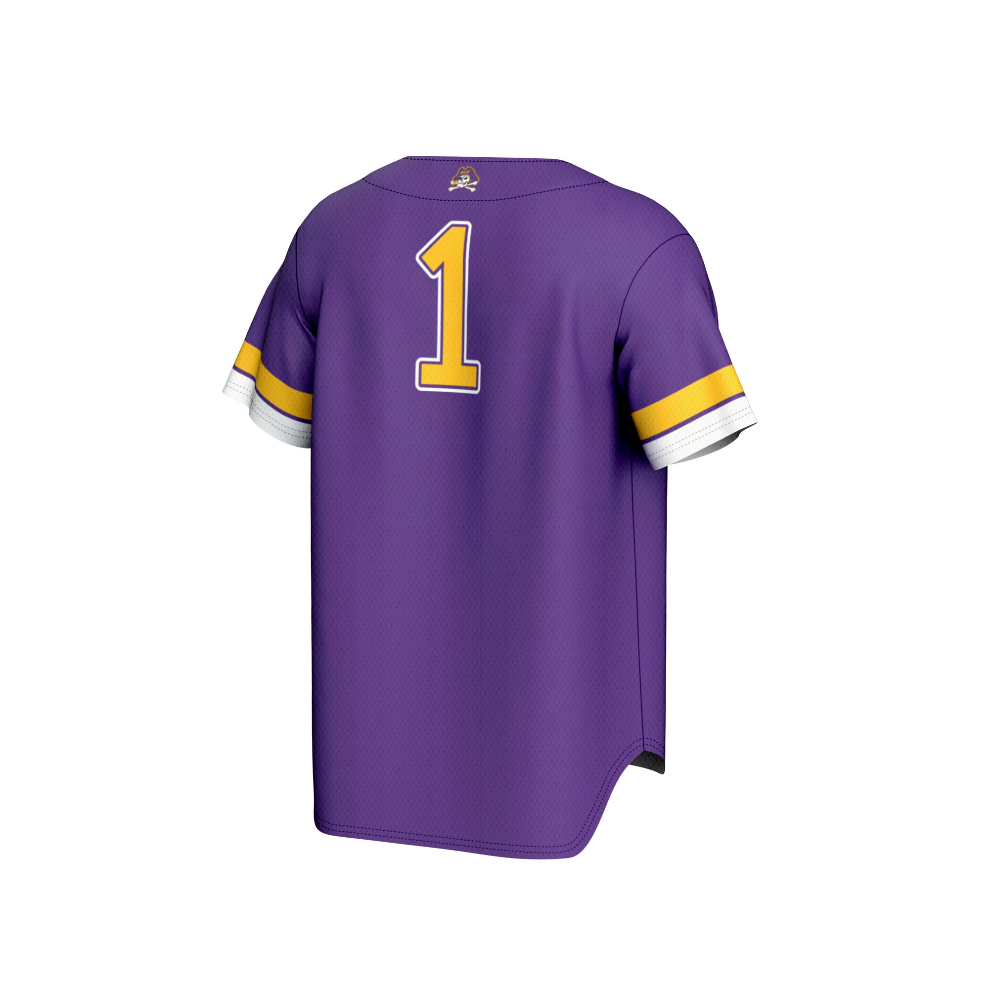 Collegiate Baseball Fashion ECU Pirates Game Jersey Purple NCAA College Baseball Fan Wear