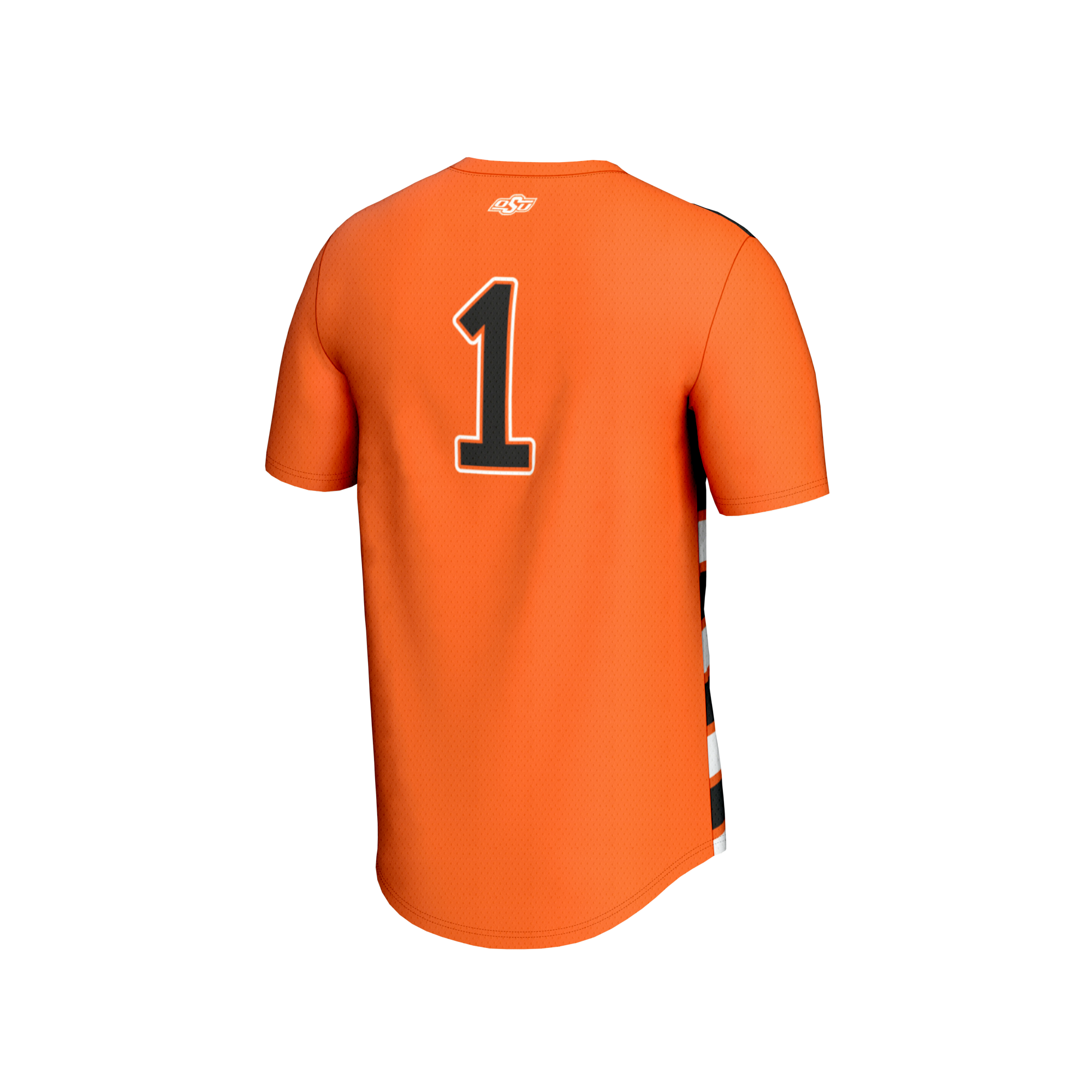 Collegiate Soccer Fashion Oklahoma State Cowboys Game Jersey No.1 Orange NCAA College Soccer Fan Wear Collegiate Soccer Fashion