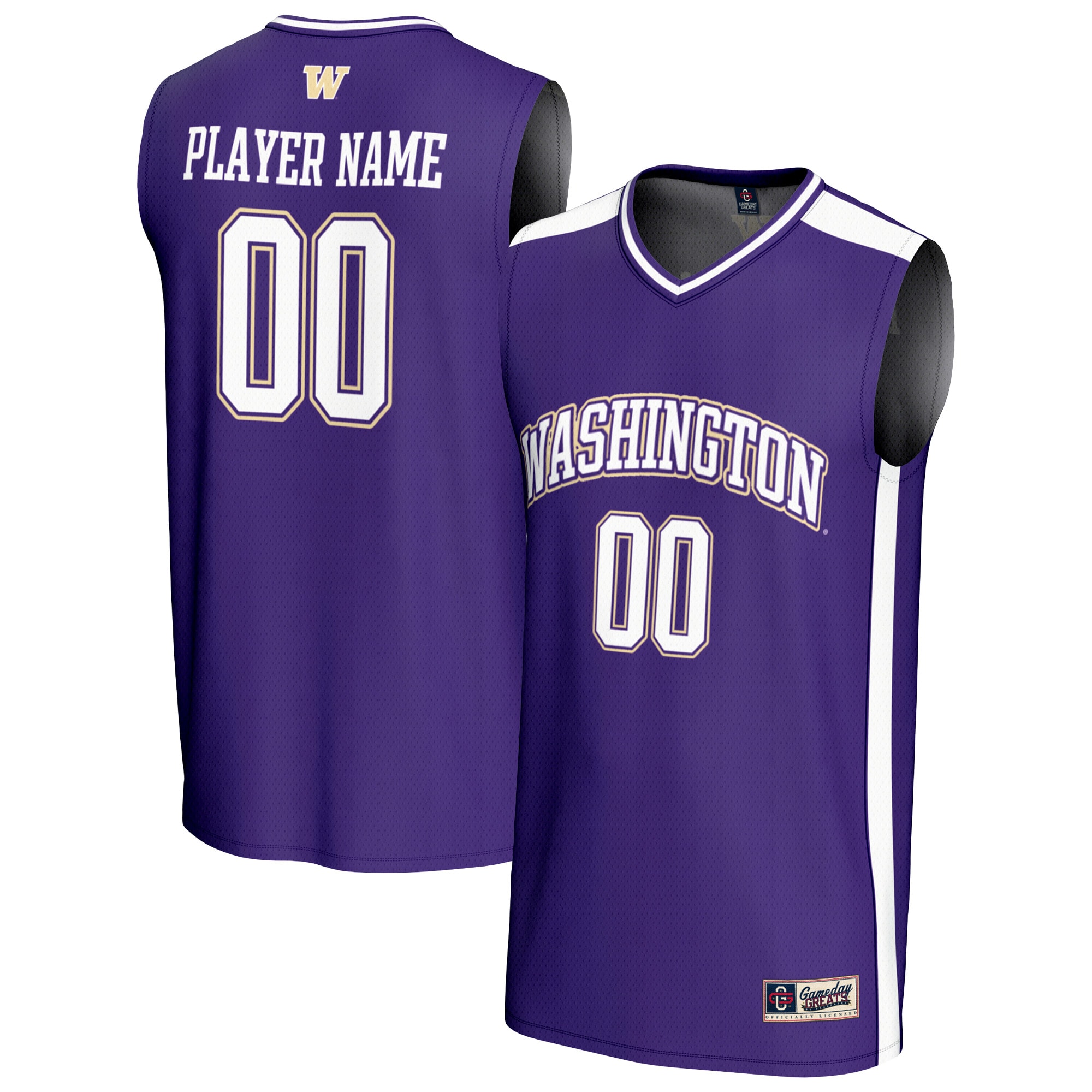 NIL Pick- Basketball Washington Huskies Player Jersey Purple NCAA College Basketball Fan Wear NIL Pick- Basketball