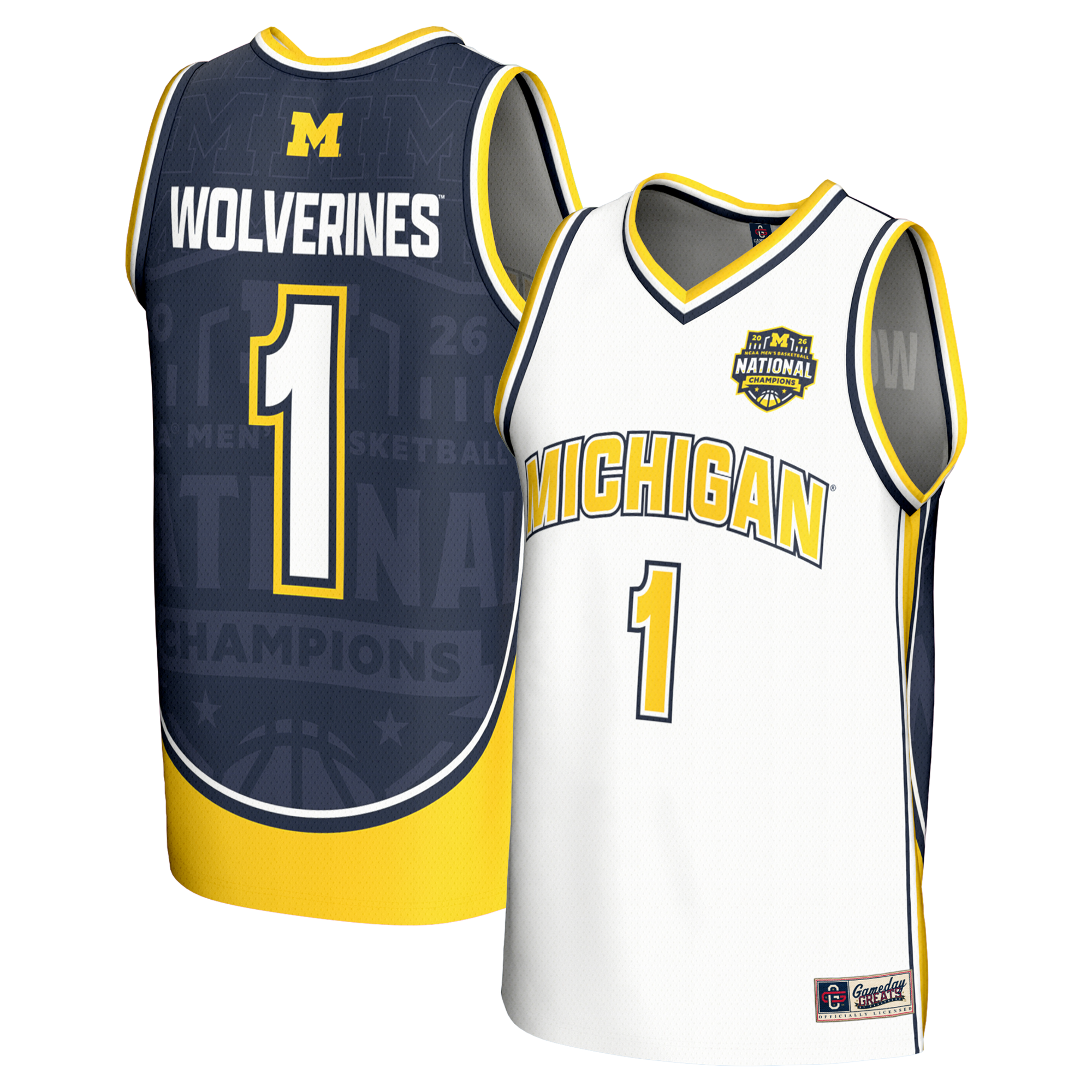 Commemorative Fashion Michigan Wolverines Jersey White NCAA College Basketball Fan Wear