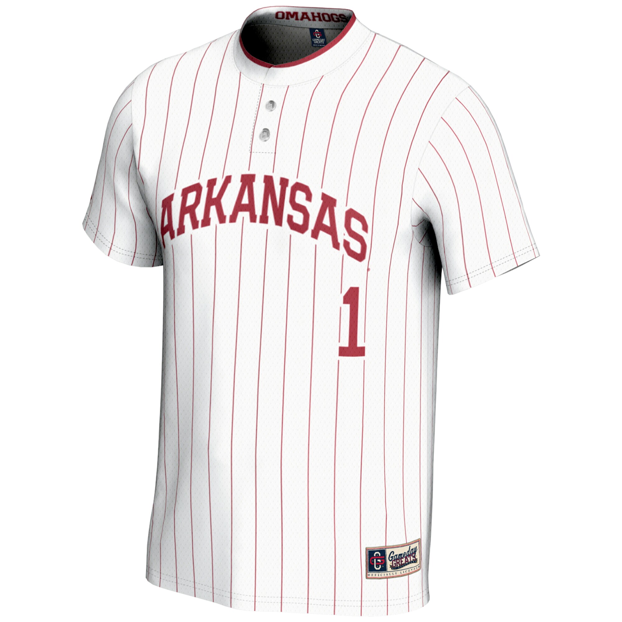Softball Arkansas Razorbacks Game Jersey White NCAA College Softball Fan Wear Softball