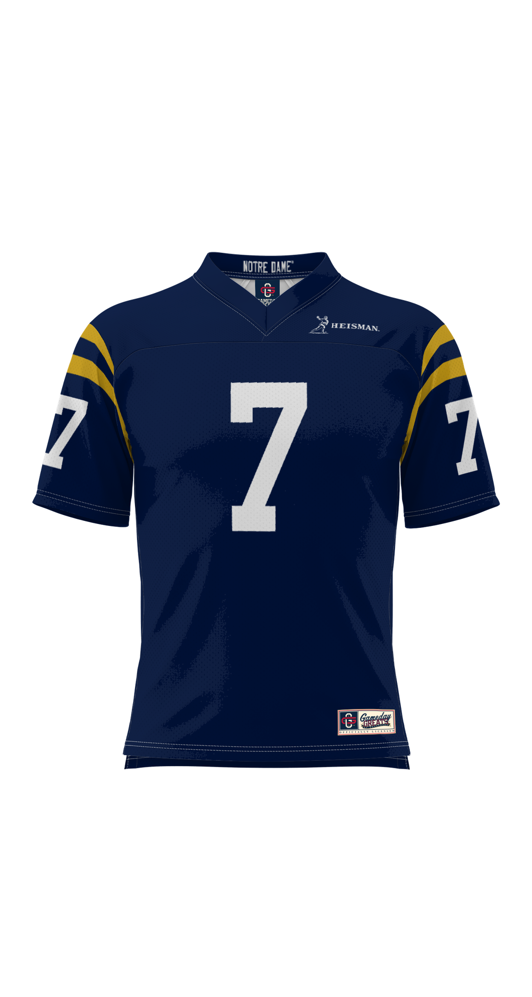 John Huarte Heisman Notre Dame Fighting Irish Game Jersey Navy NCAA College Football Fan Wear John Huarte Heisman