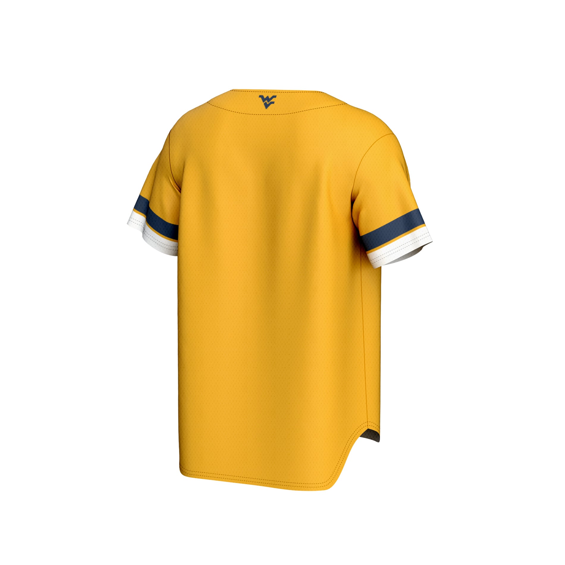 Gold Spirit Baseball West Virginia Mountaineers Game Jersey Gold NCAA College Baseball Fan Wear Gold Spirit Baseball