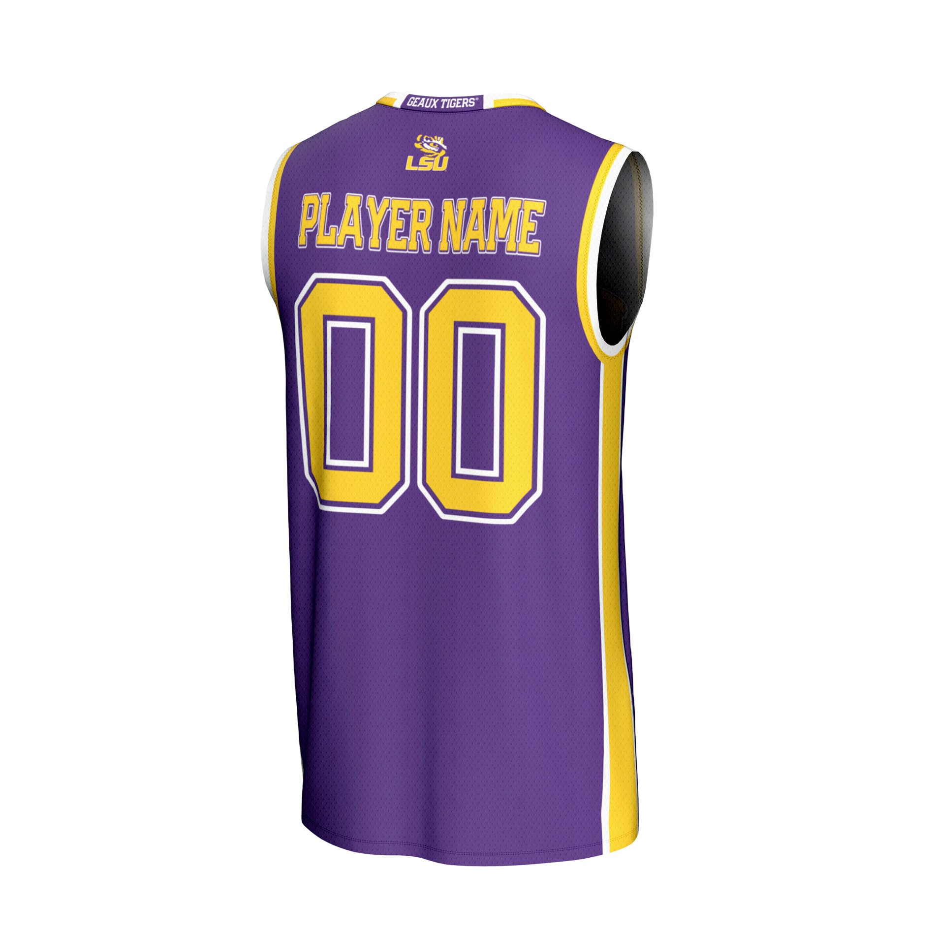 Collegiate LSU Tigers Player Jersey Purple NCAA College Basketball Fan Wear