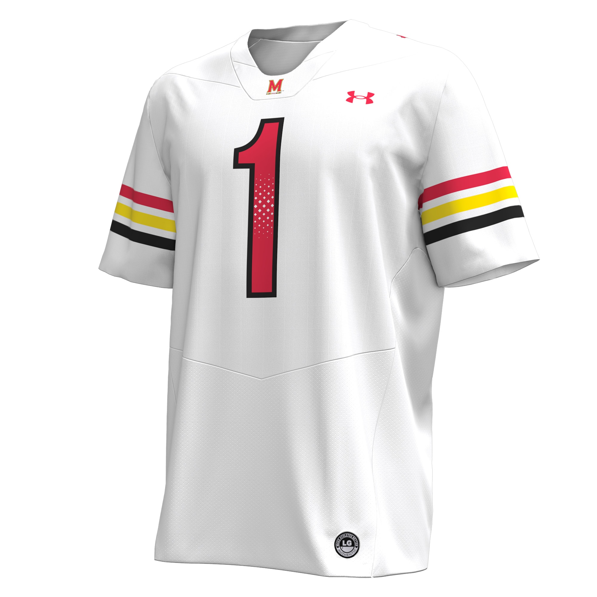Maryland Terrapins Replica Jersey White NCAA College Football Fan Wear