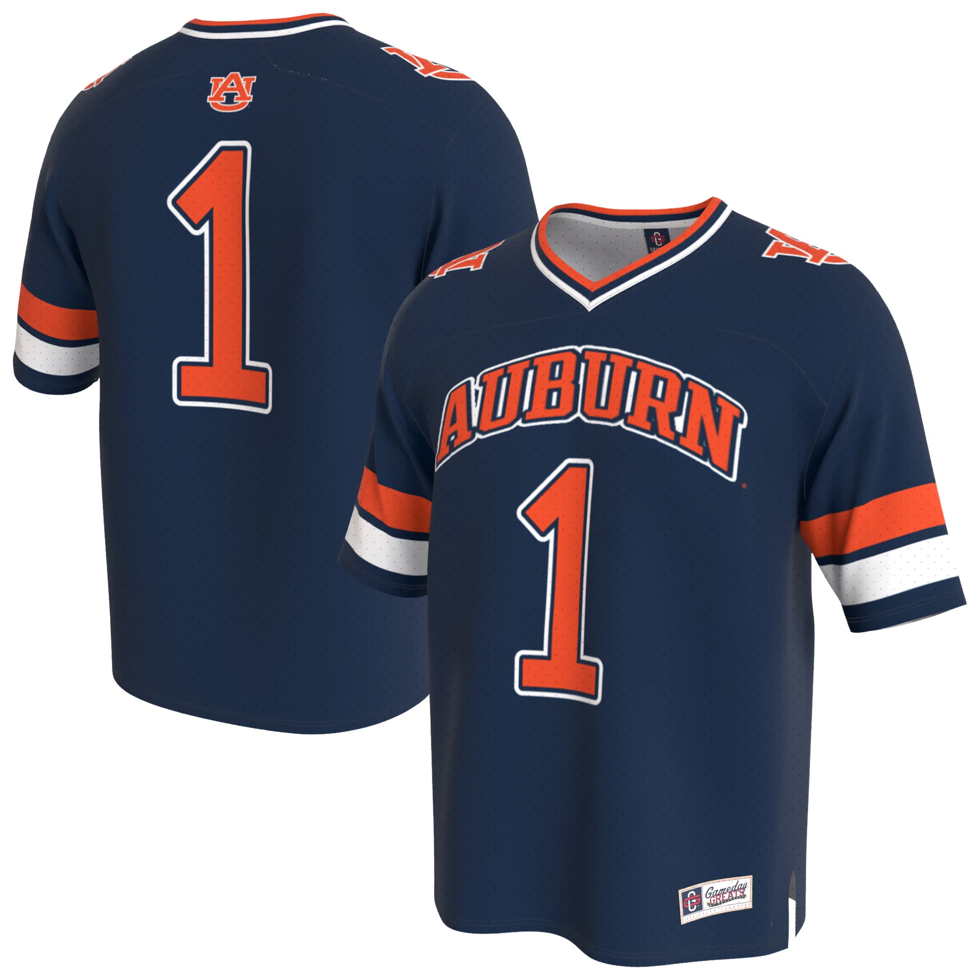 Featherweight Modern Auburn Tigers Jersey Navy NCAA College Football Fan Wear Featherweight Modern