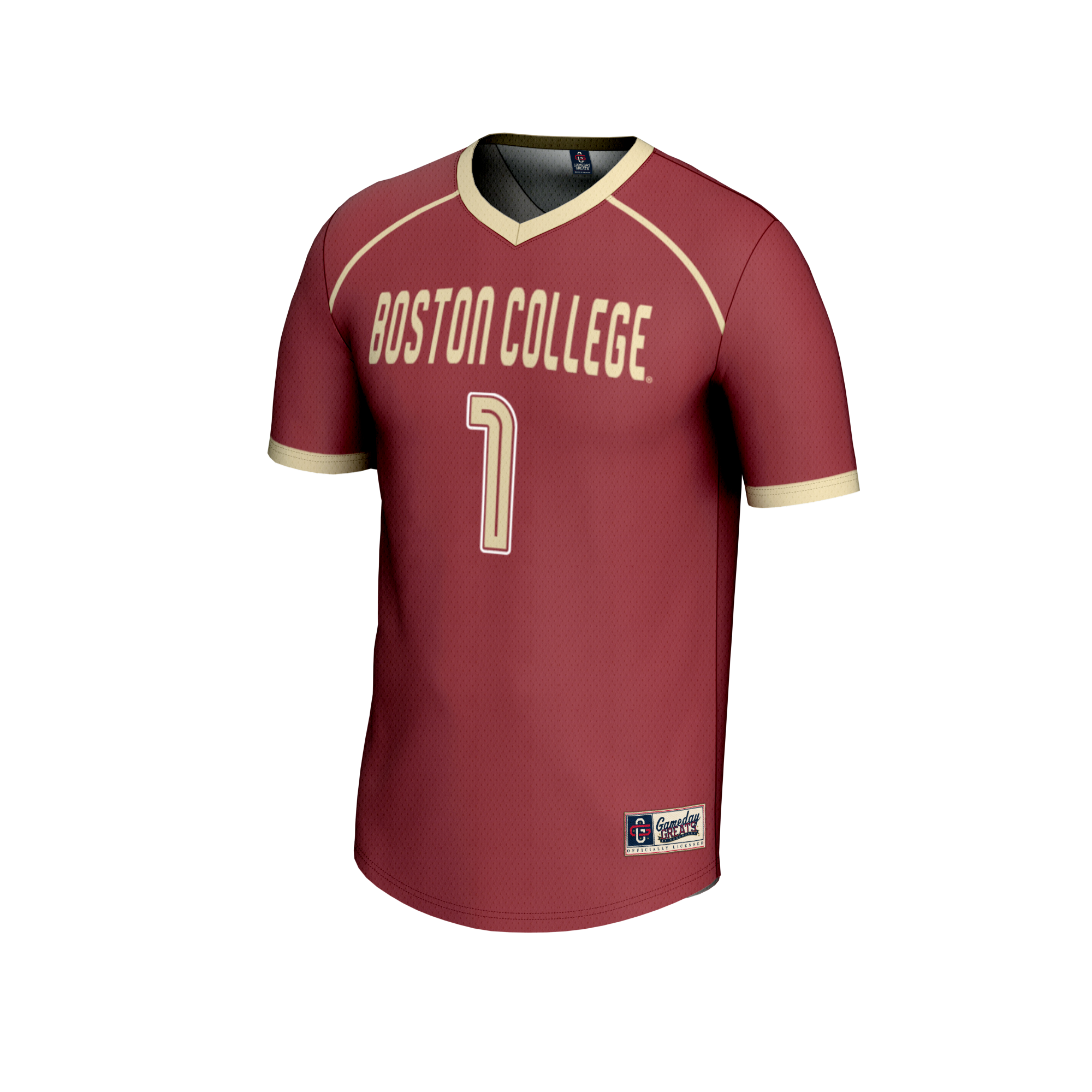 Lacrosse Fashion Boston College Eagles Game Jersey Maroon NCAA College Lacrosse Fan Wear