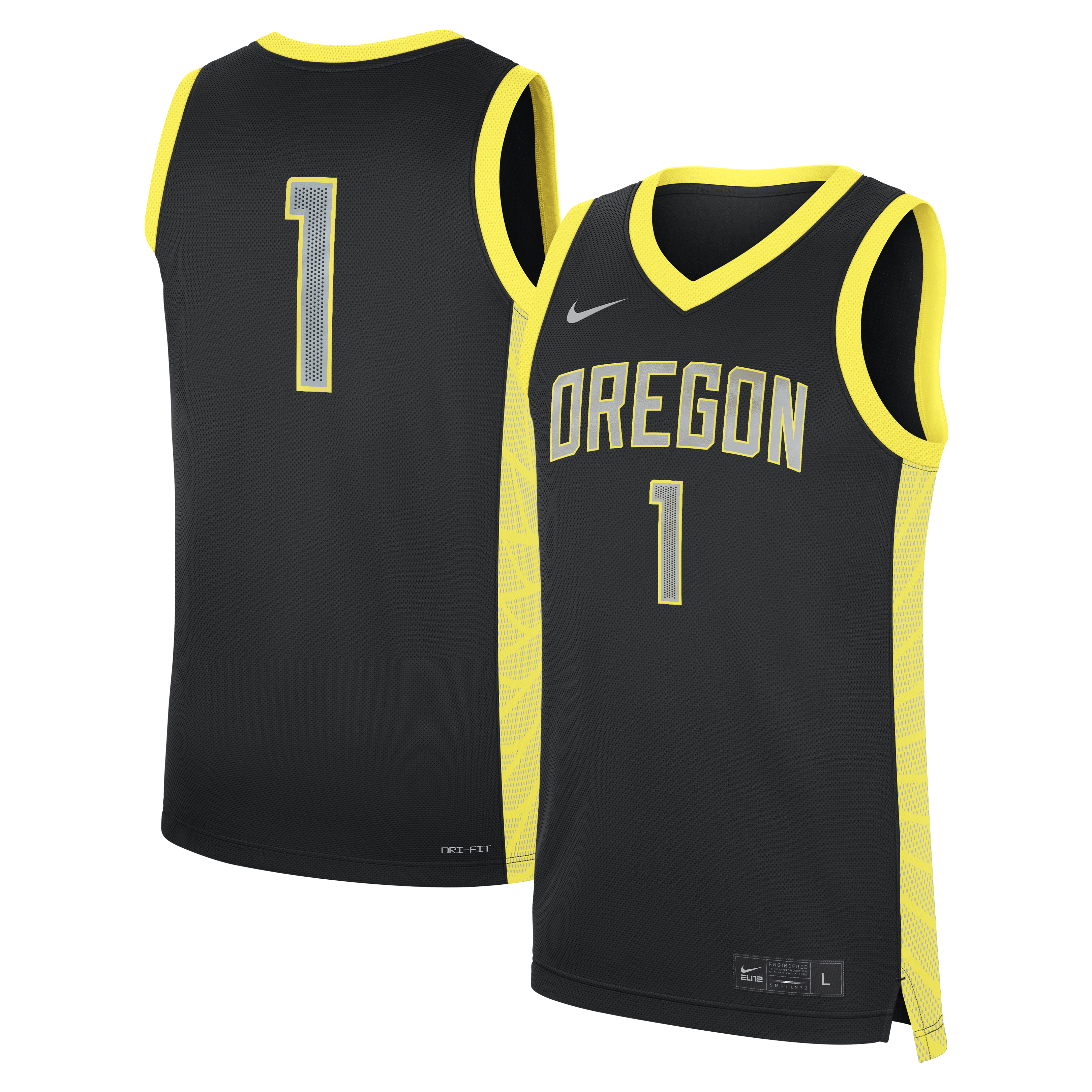 Basketball Oregon Ducks Replica Jersey Black NCAA College Basketball Fan Wear