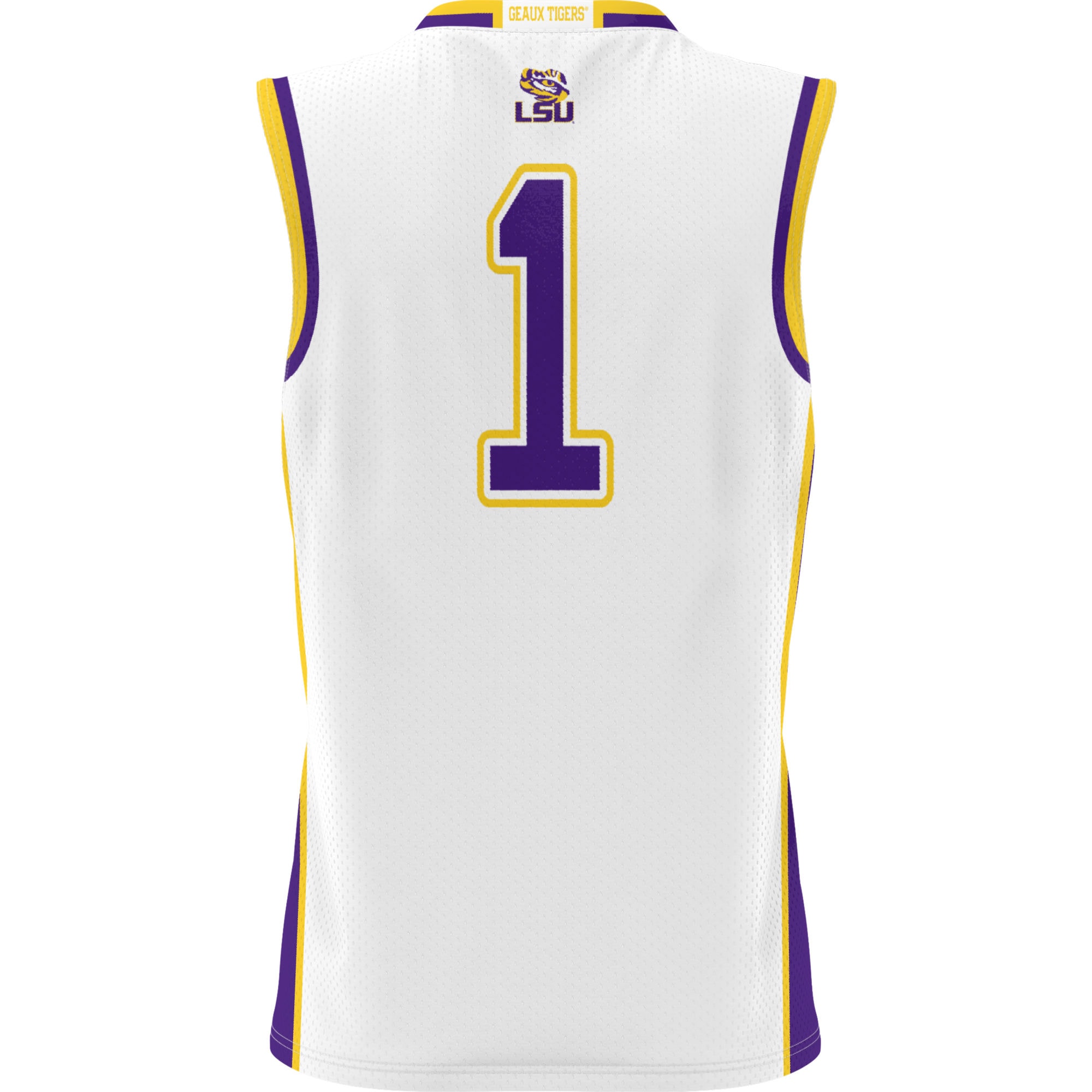 Basketball LSU Tigers Game Jersey White NCAA College Basketball Fan Wear