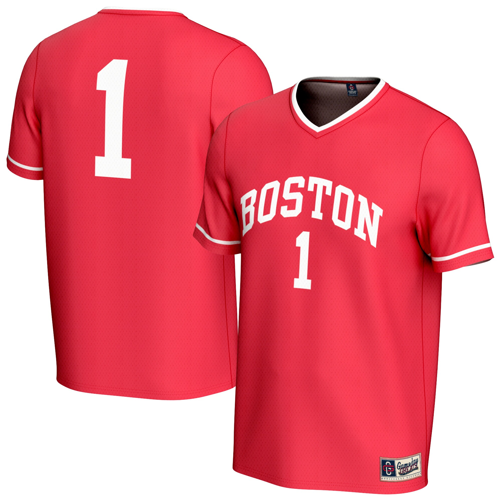 Soccer Fashion Boston University Game Jersey Scarlet NCAA College Soccer Fan Wear