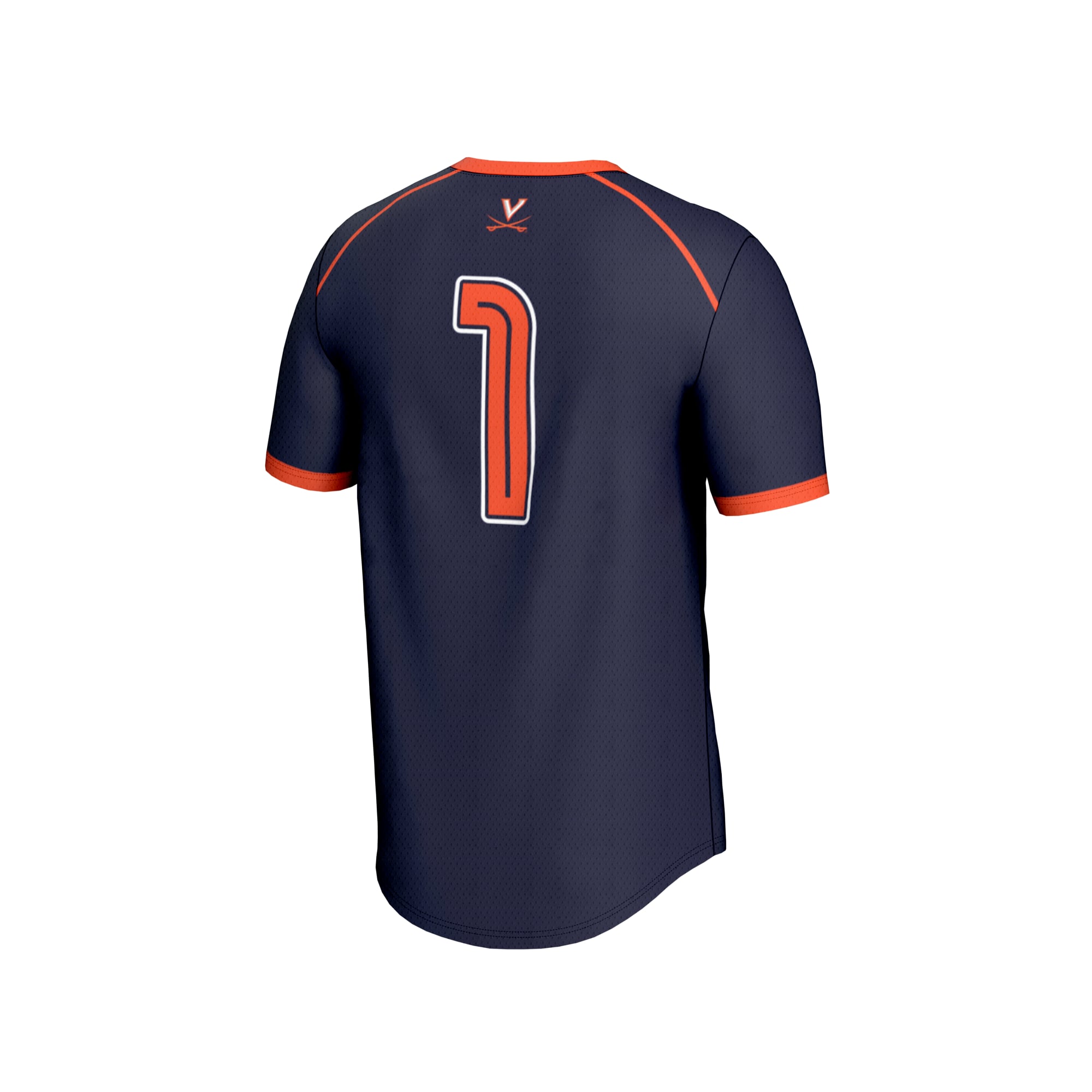 Lacrosse Fashion Virginia Cavaliers Game Jersey No.1 Navy NCAA College Lacrosse Fan Wear