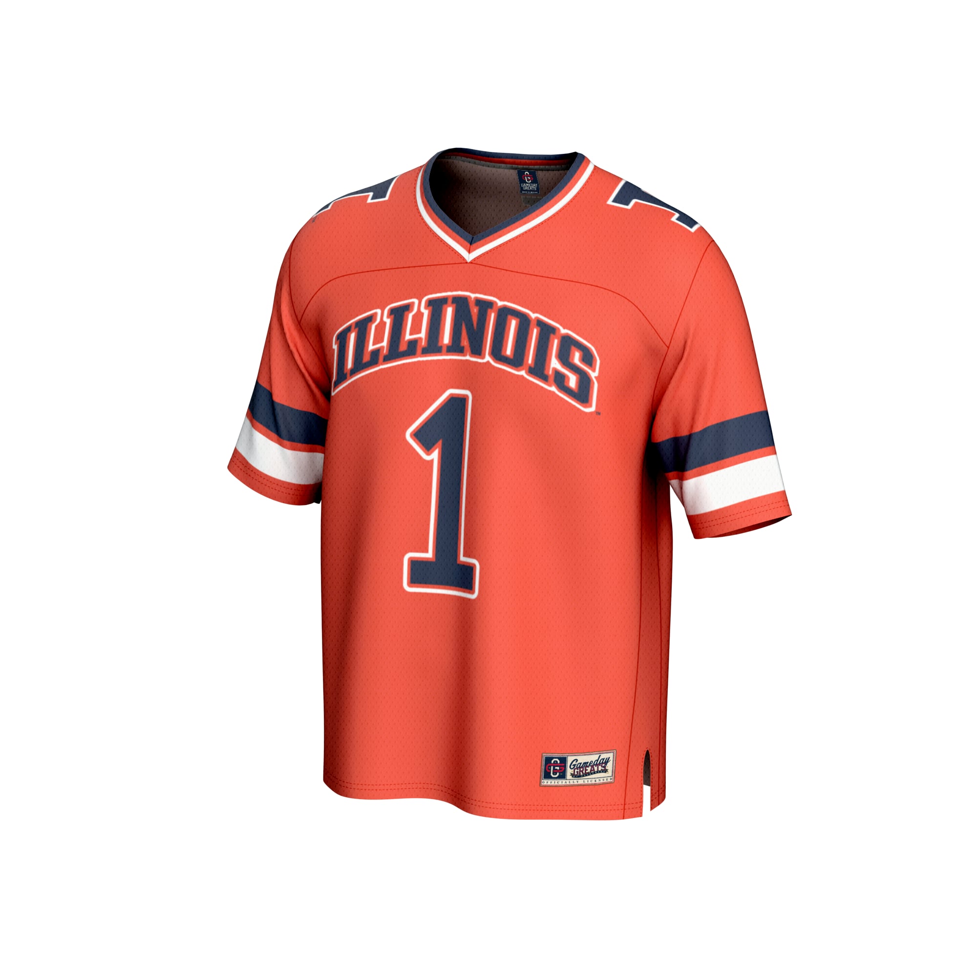 Collegiate Fashion Illinois Fighting Illini Game Jersey Orange NCAA College Football Fan Wear Collegiate Fashion