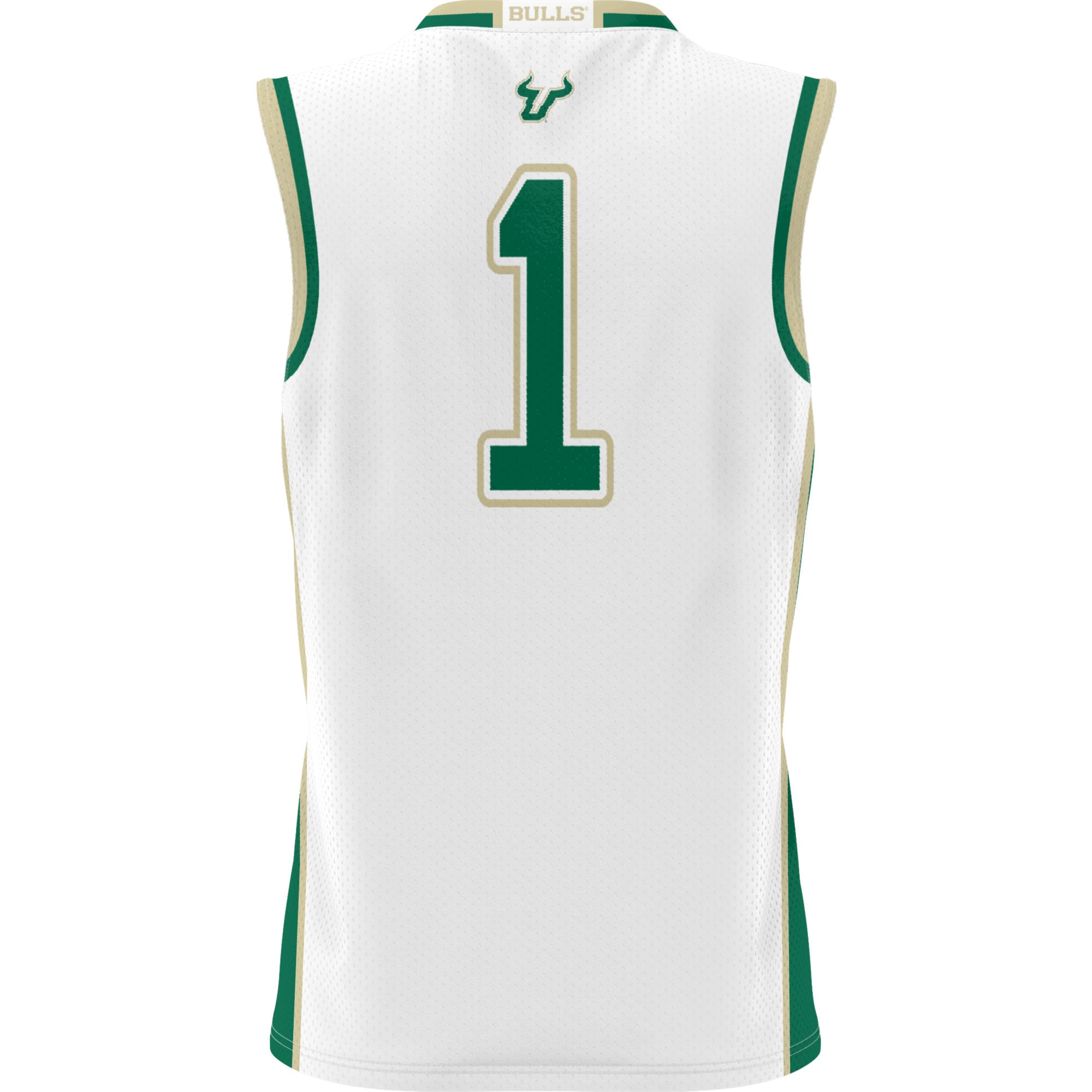 Basketball South Florida Bulls Game Jersey No.1 White NCAA College Basketball Fan Wear