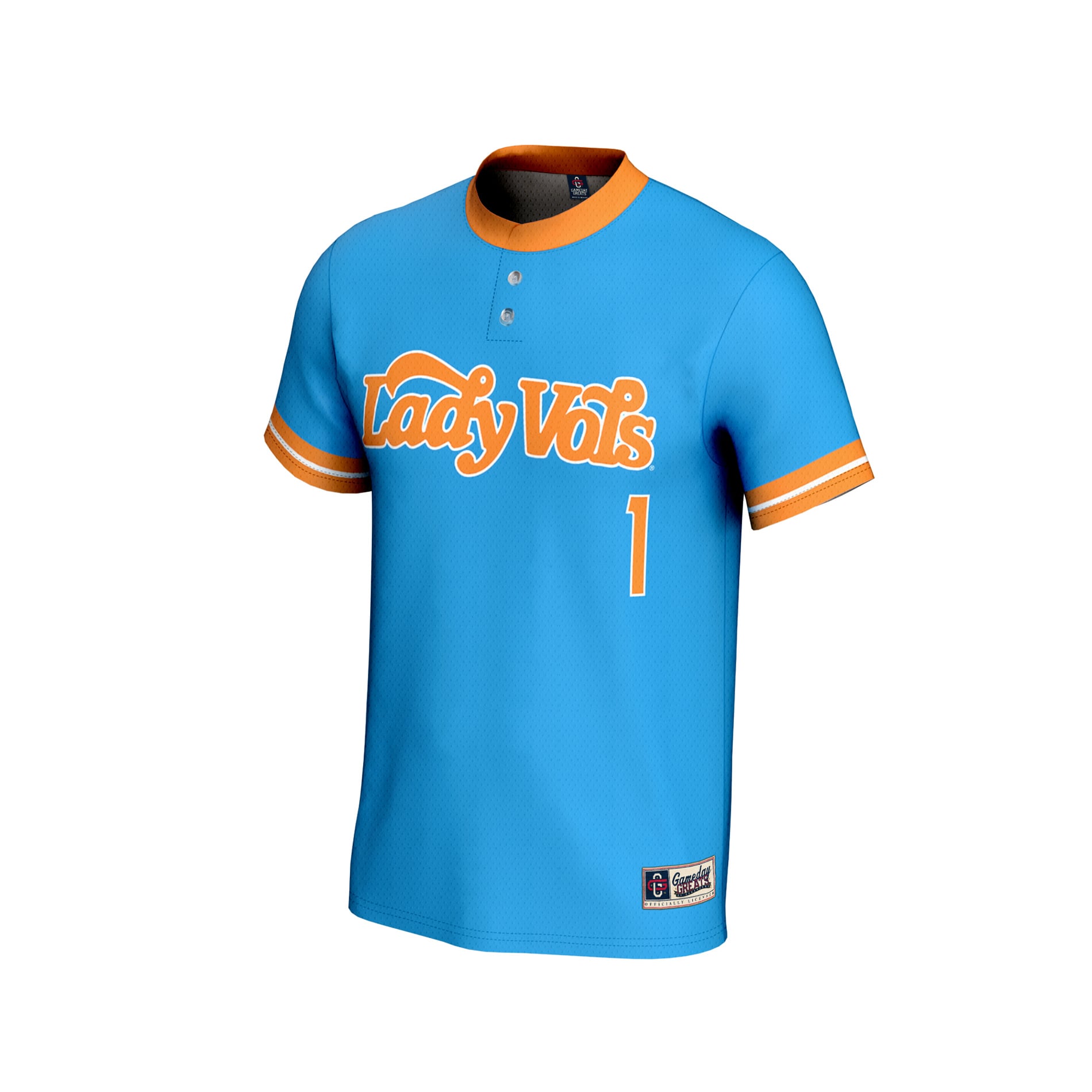 Blue Softball Fashion Tennessee Volunteers Game Jersey Blue NCAA College Softball Fan Wear