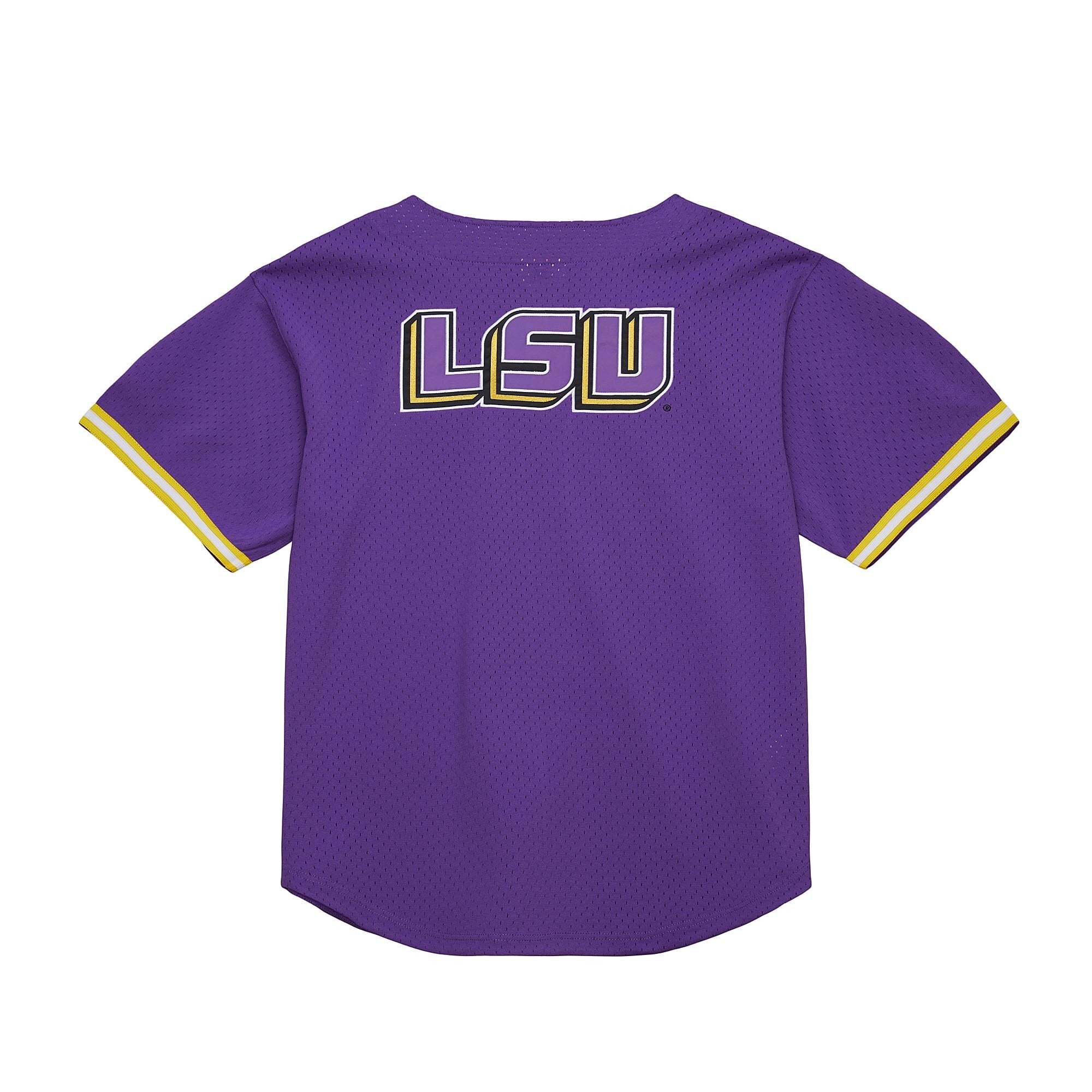 Time Front LSU Tigers Game Jersey Purple NCAA College Football Fan Wear Time Front