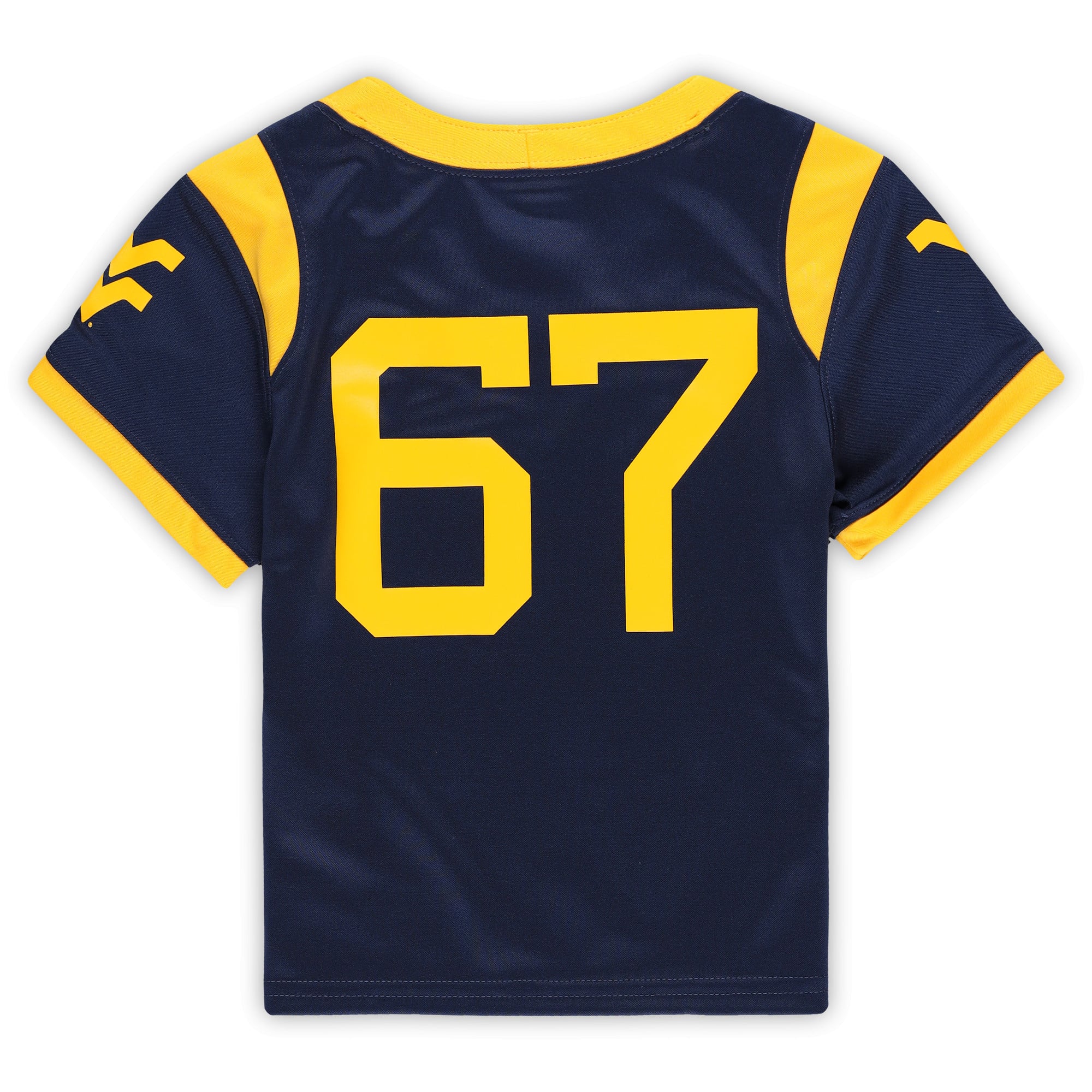 West Virginia Mountaineers Untouchable Jersey No.67 Navy NCAA College Football Fan Wear No.67