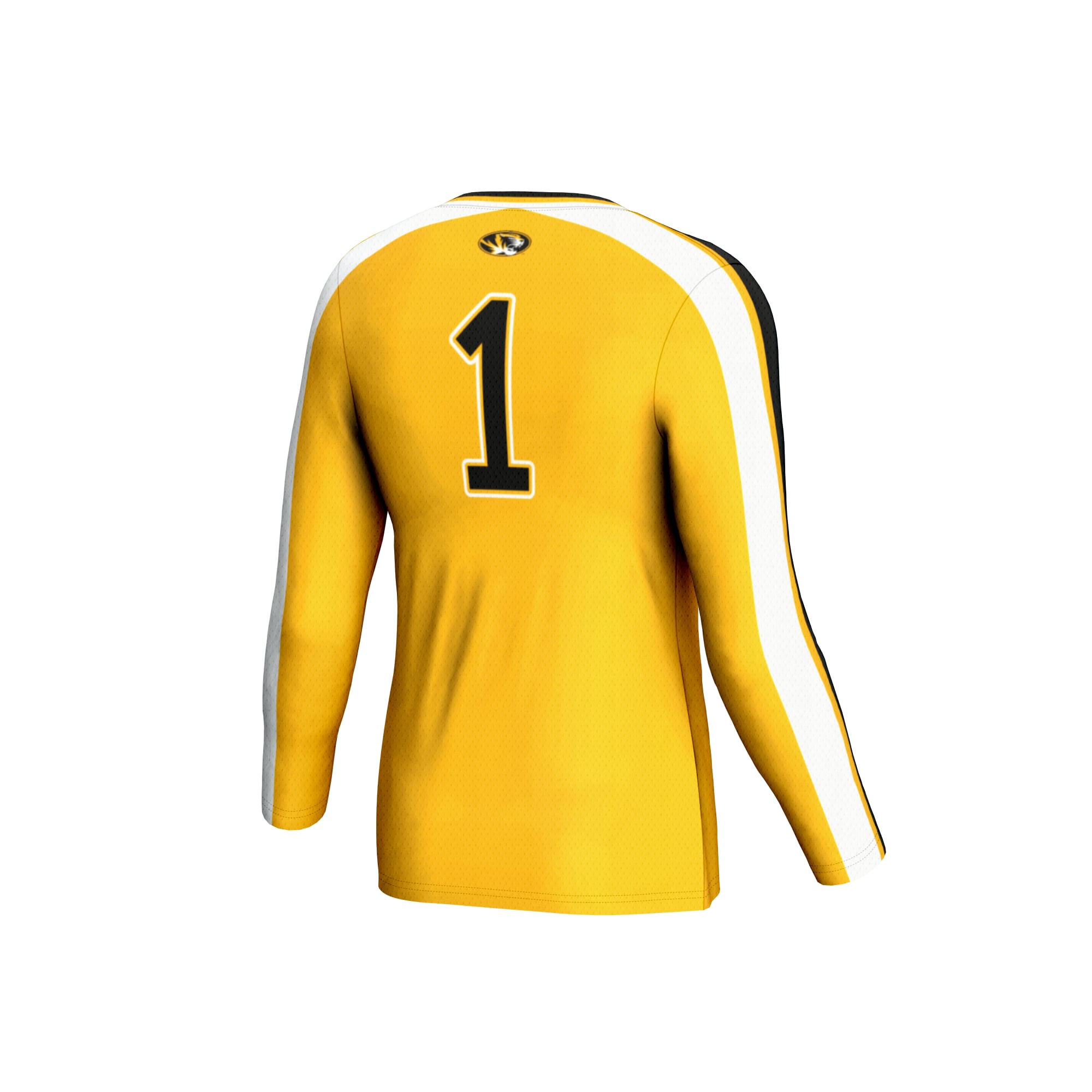 Gold Volleyball Fashion Missouri Tigers Game Jersey Gold NCAA College Volleyball Fan Wear