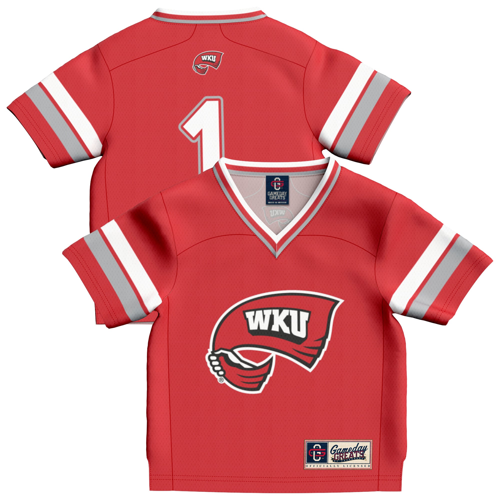 Western Kentucky Hilltoppers Jersey No.1 Red NCAA College Football Fan Wear