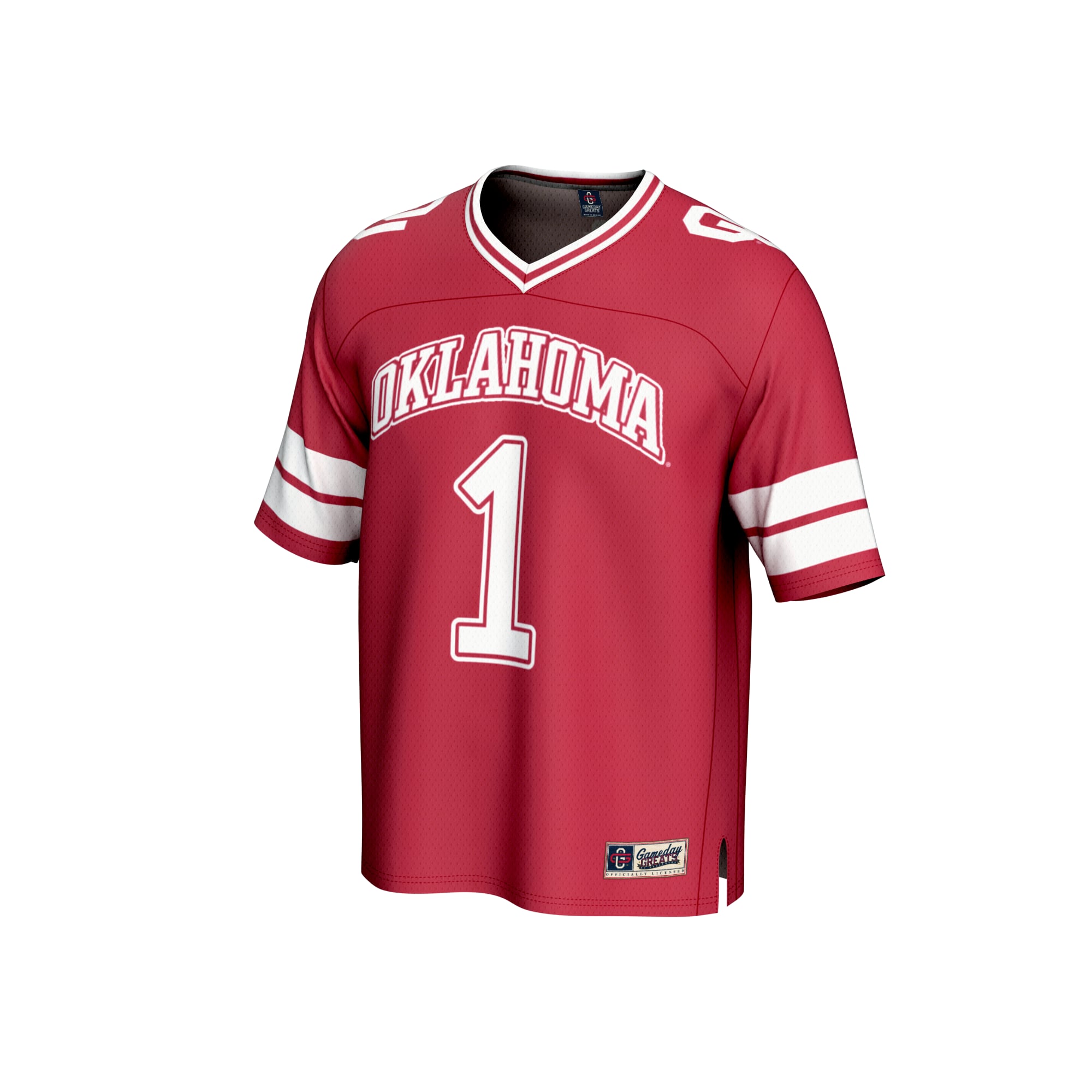Collegiate Fashion Oklahoma Sooners Game Jersey Crimson NCAA College Football Fan Wear