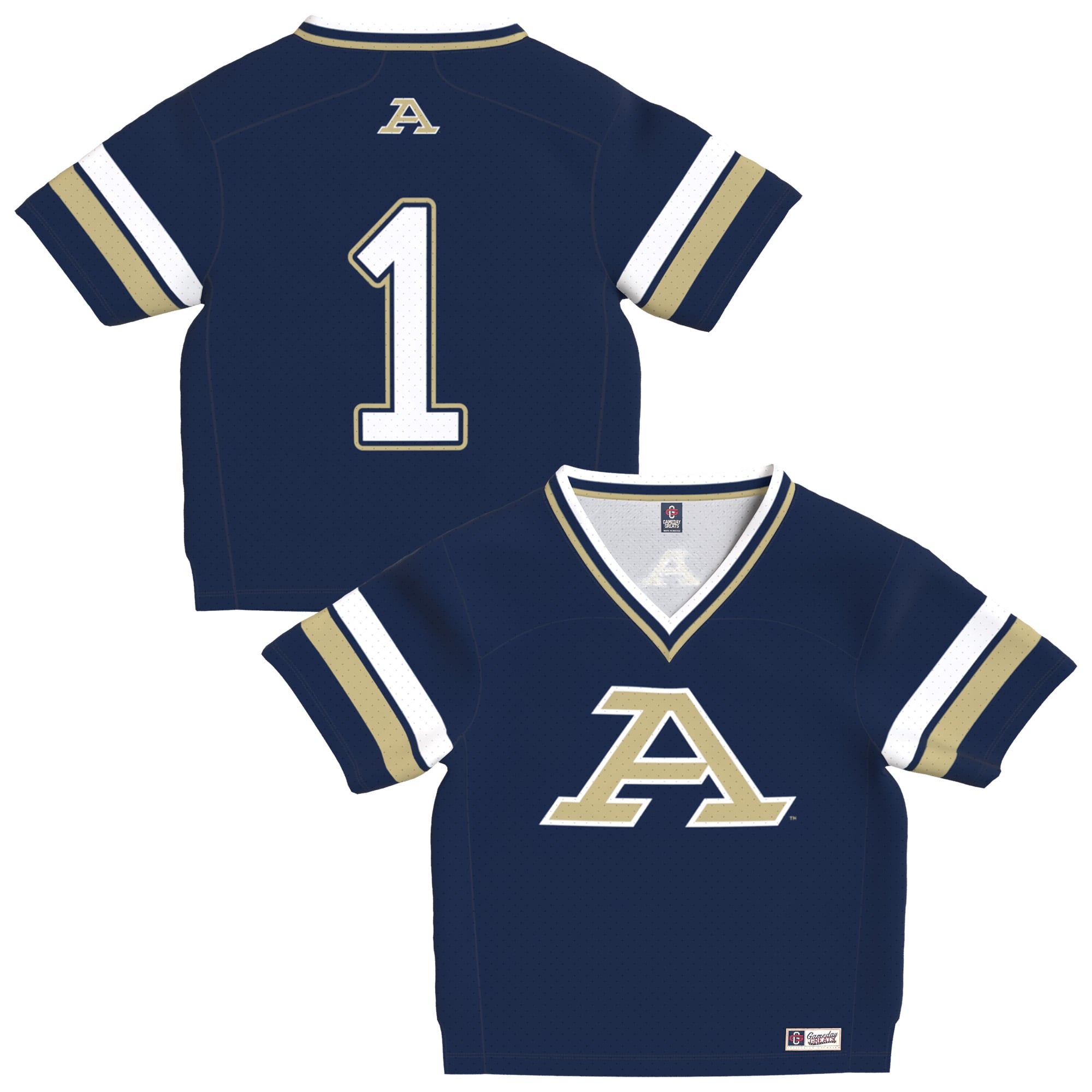 Akron Zips Jersey Navy NCAA College Football Fan Wear