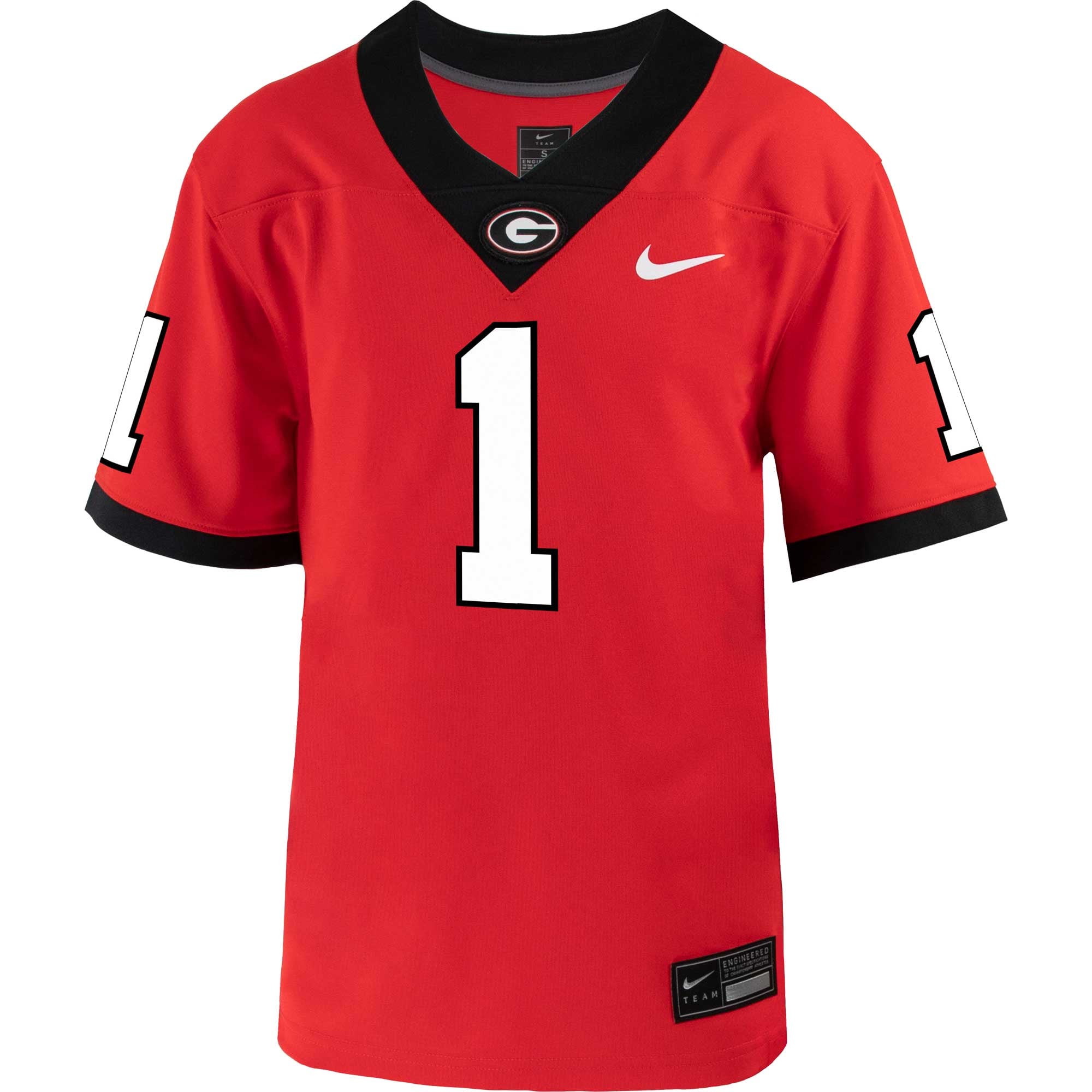 Georgia Bulldogs Untouchable Jersey No.1 Red NCAA College Football Fan Wear