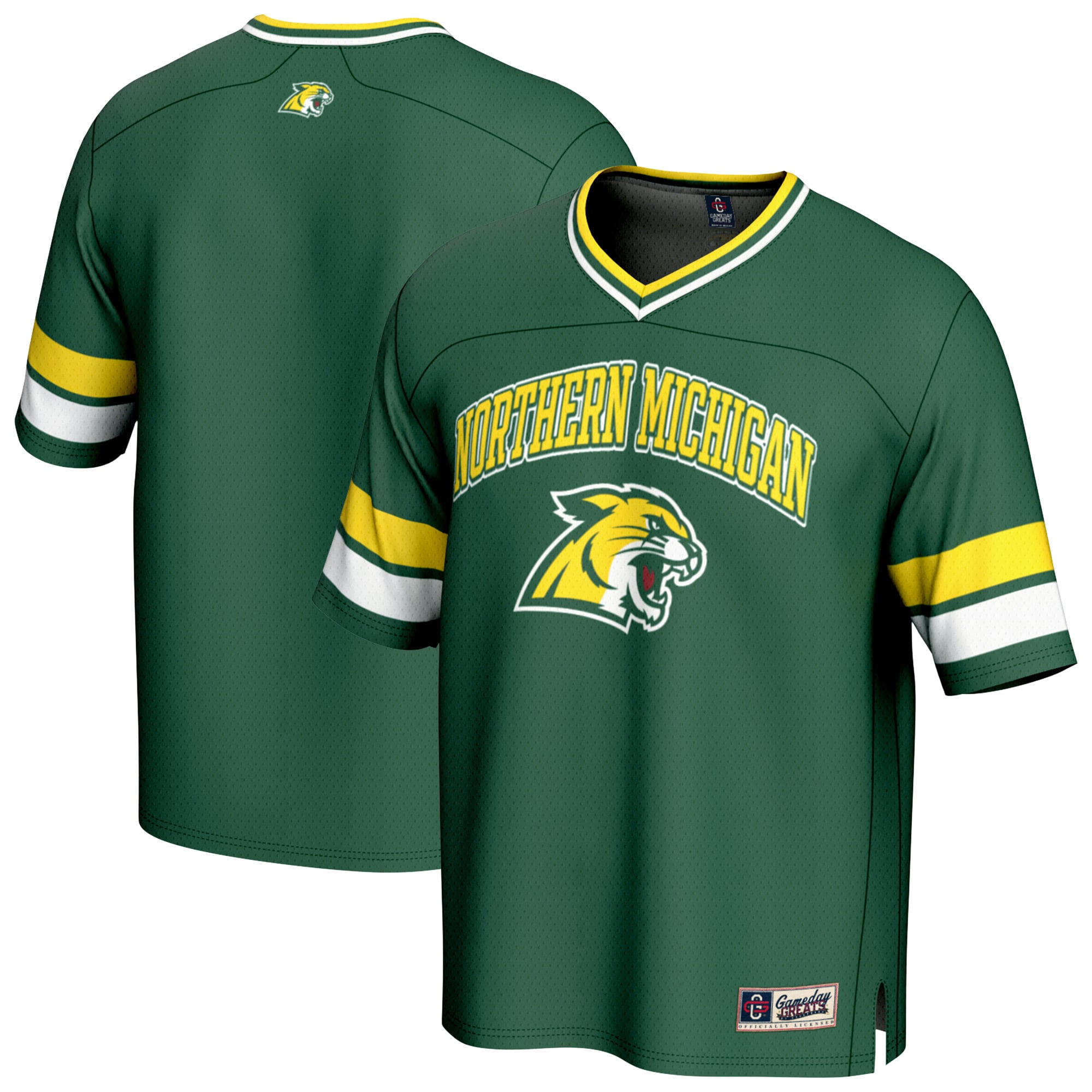Basketball Northern Michigan Wildcats Game Jersey Green NCAA College Basketball Fan Wear Basketball