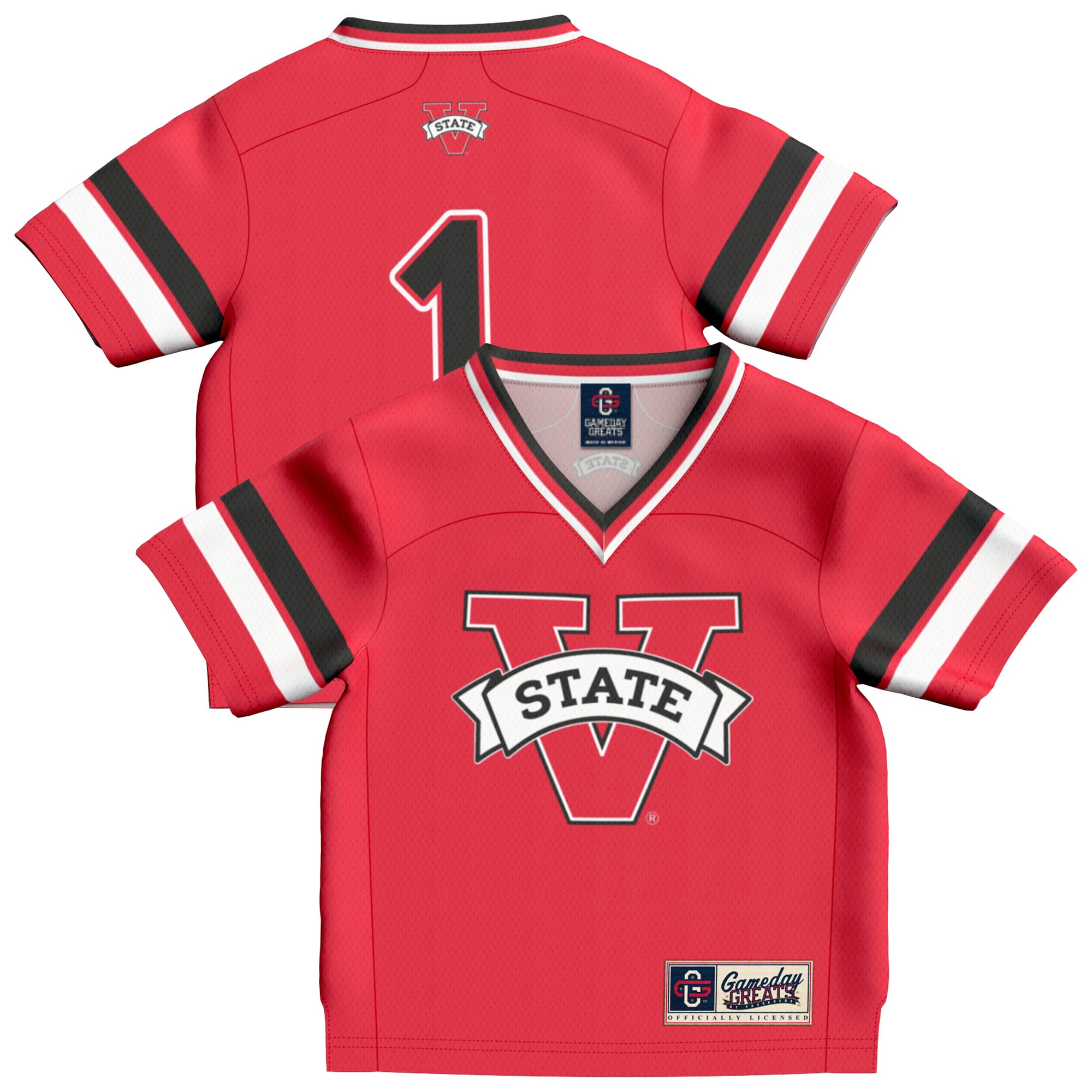 Valdosta State Blazers Jersey No.1 Red NCAA College Football Fan Wear No.1