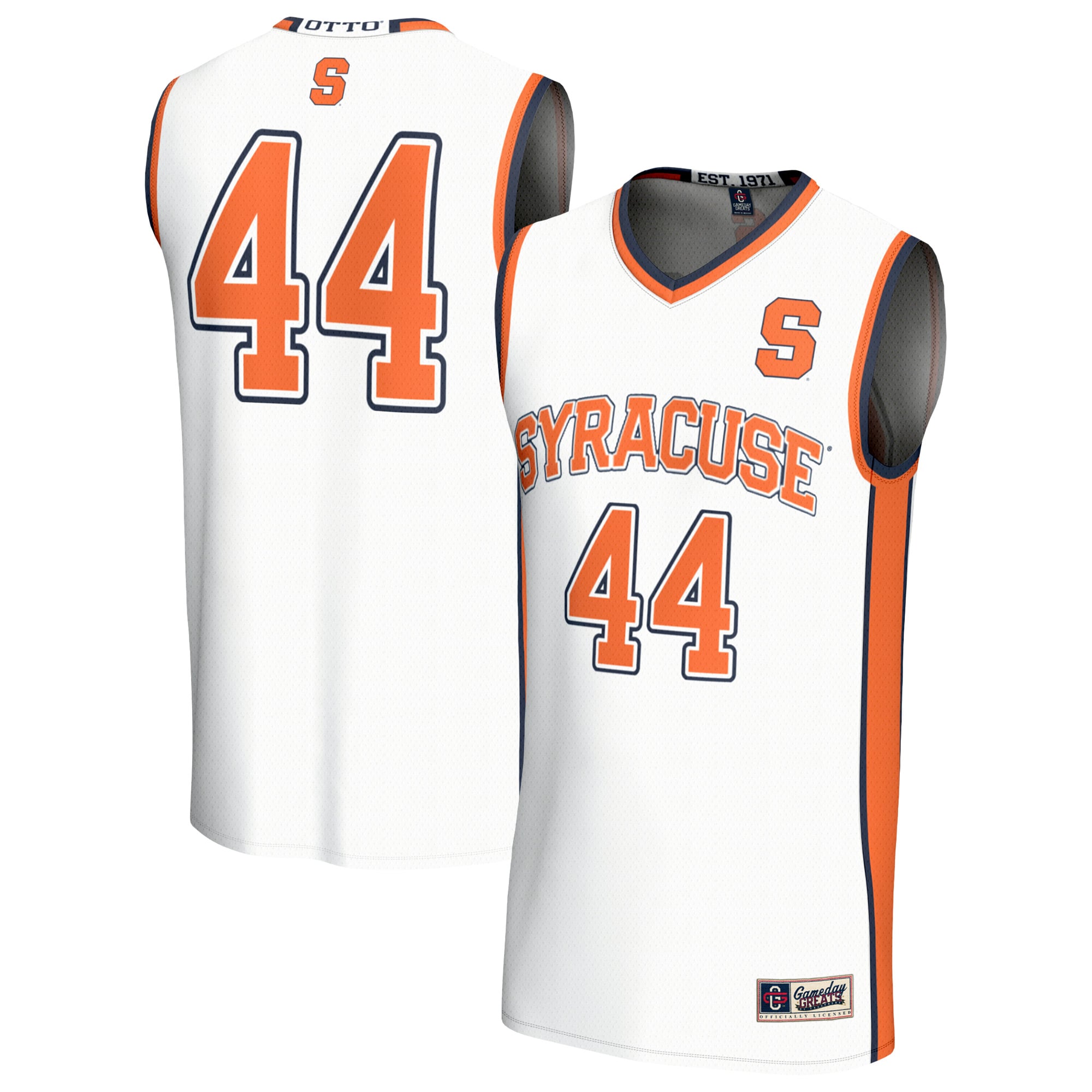 Syracuse Orange Game Jersey No.44 White NCAA College Football Fan Wear