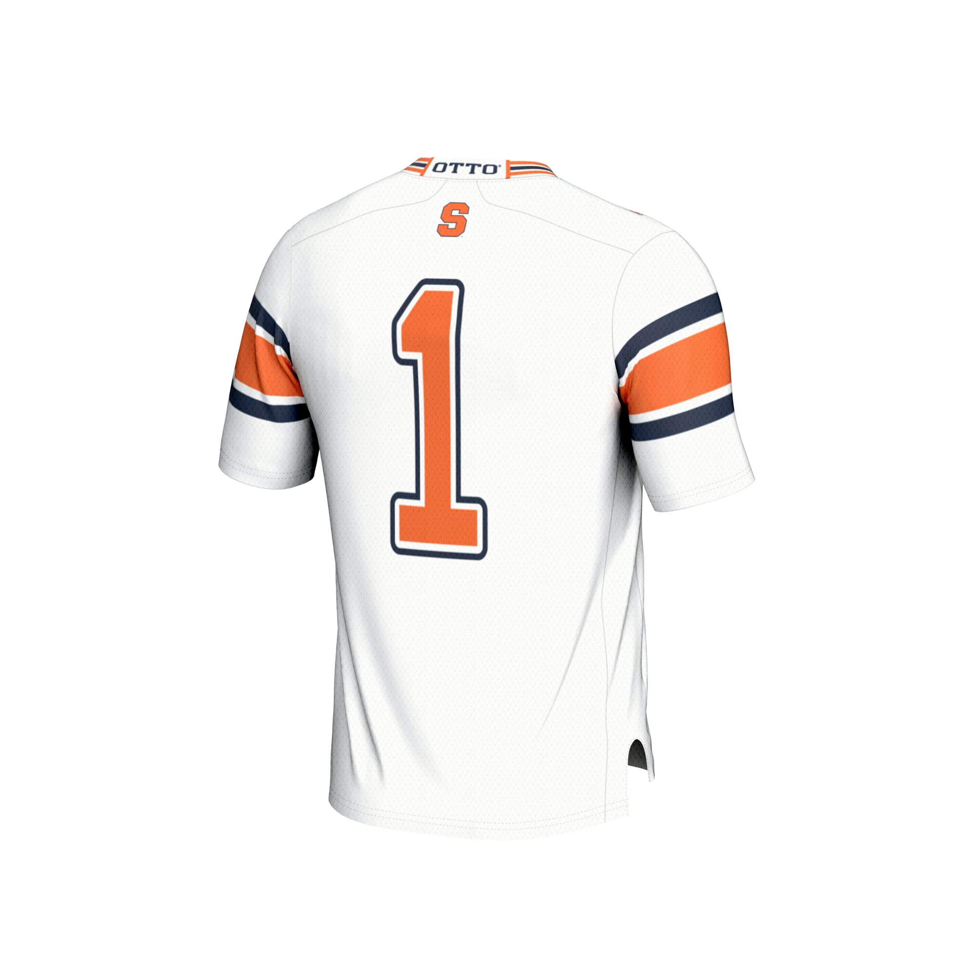 White Collegiate Fashion Syracuse Orange Game Jersey No.1 White NCAA College Football Fan Wear