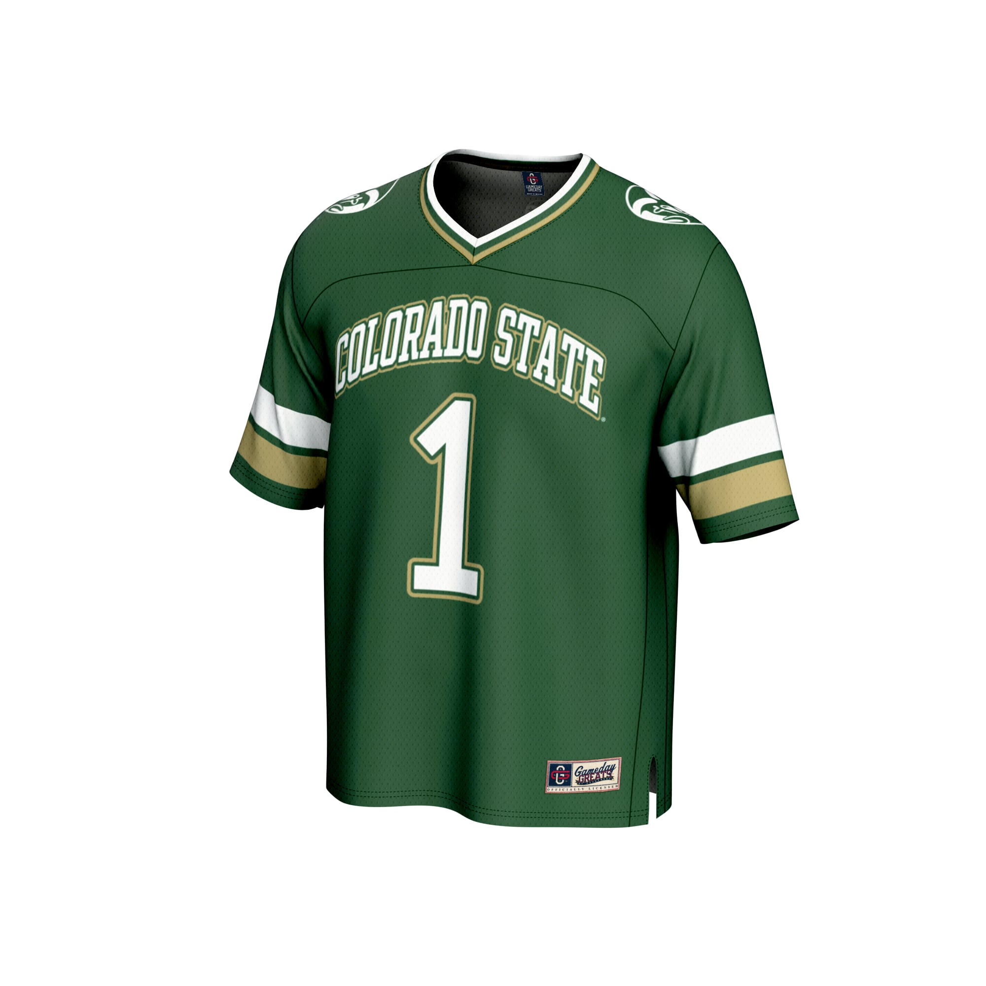 Collegiate Fashion Colorado State Rams Game Jersey Green NCAA College Football Fan Wear Collegiate Fashion