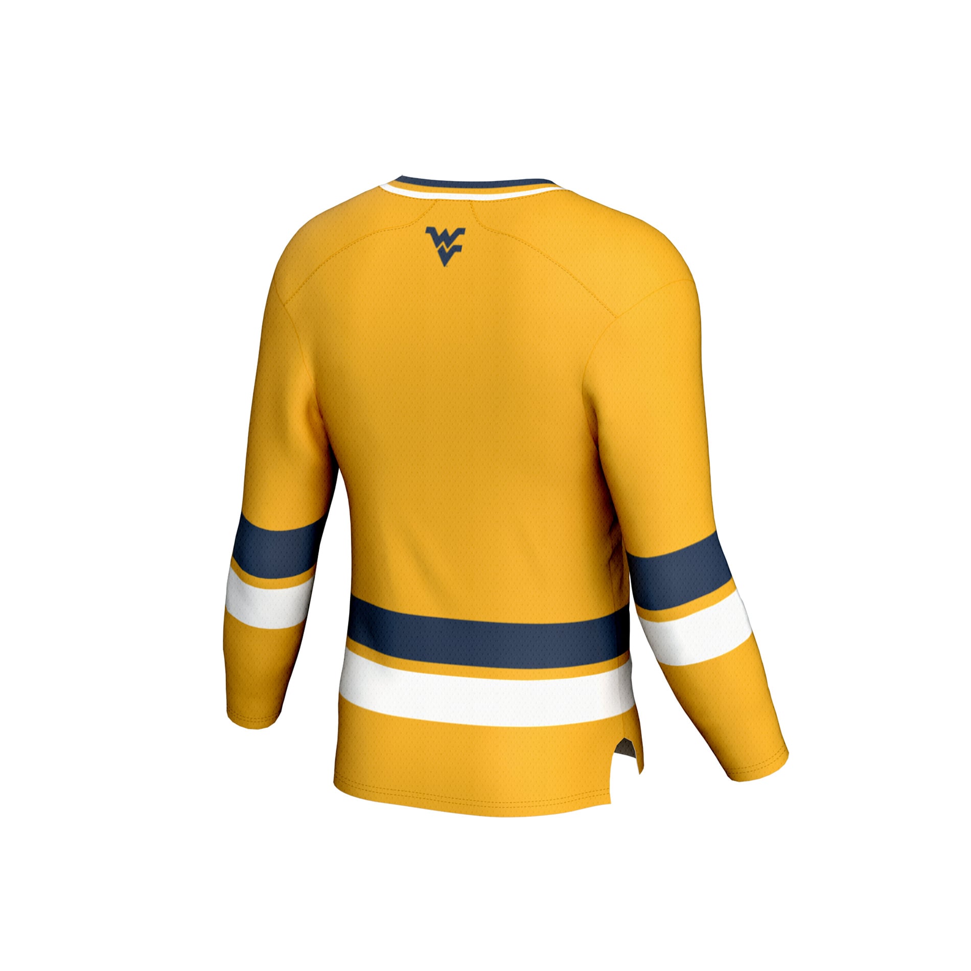 Gold Spirit Hockey West Virginia Mountaineers Game Jersey Gold NCAA College Hockey Fan Wear Gold Spirit Hockey