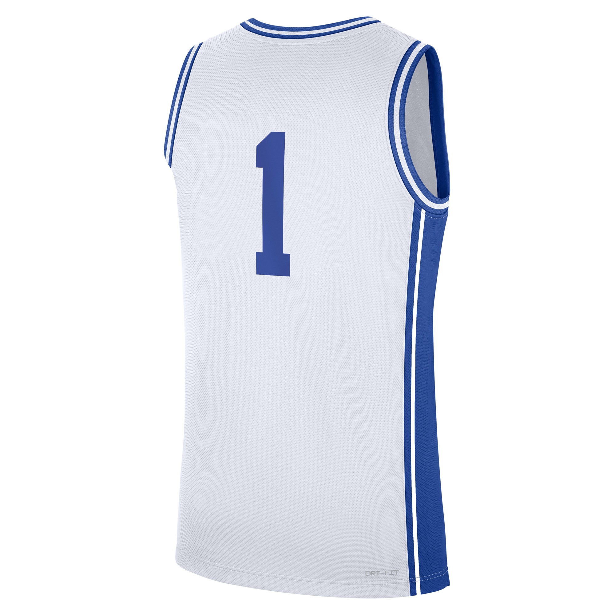 Duke Blue Devils Replica Jersey No.1 White NCAA College Basketball Fan Wear No.1