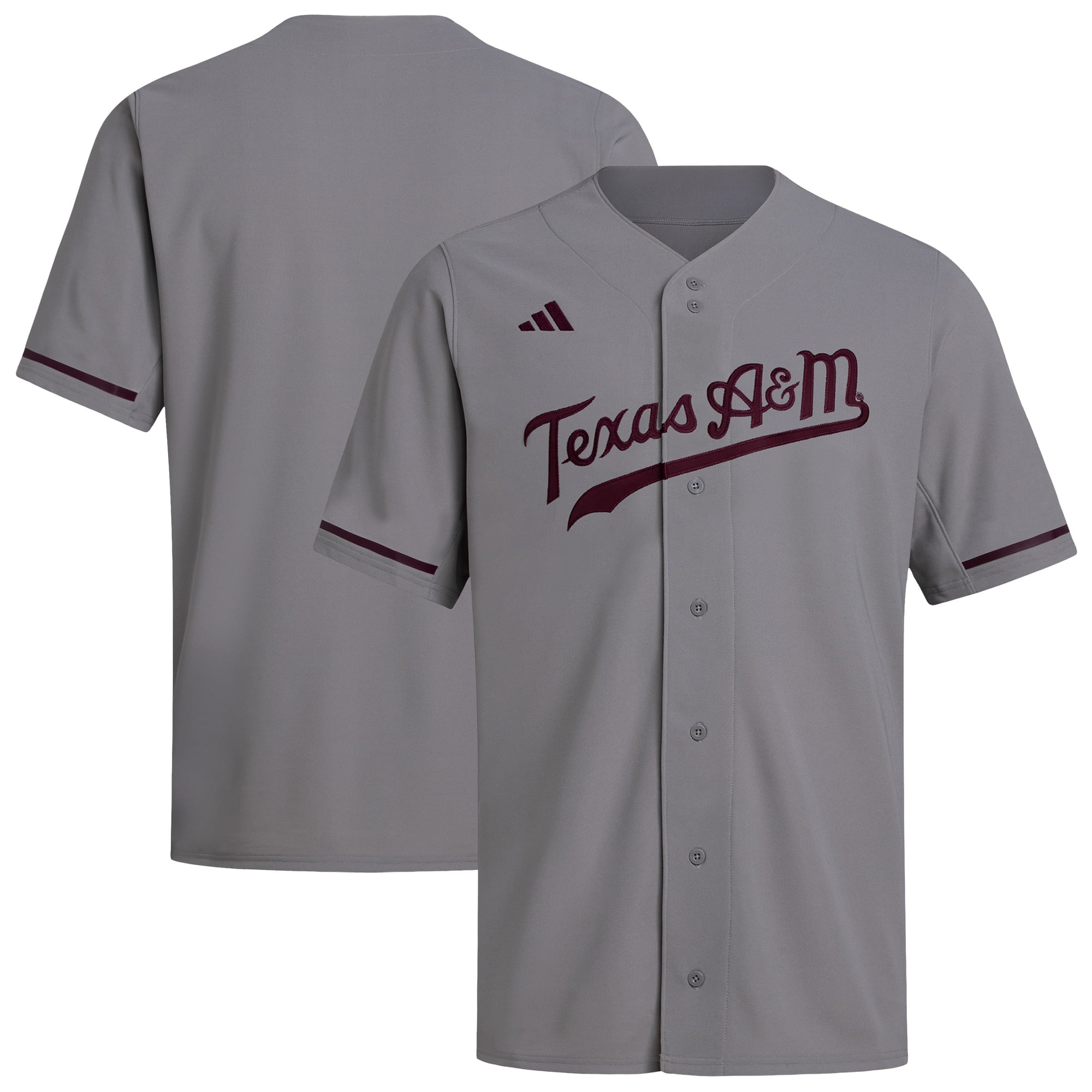 Baseball Texas A&M Aggies Replica Jersey Gray NCAA College Baseball Fan Wear