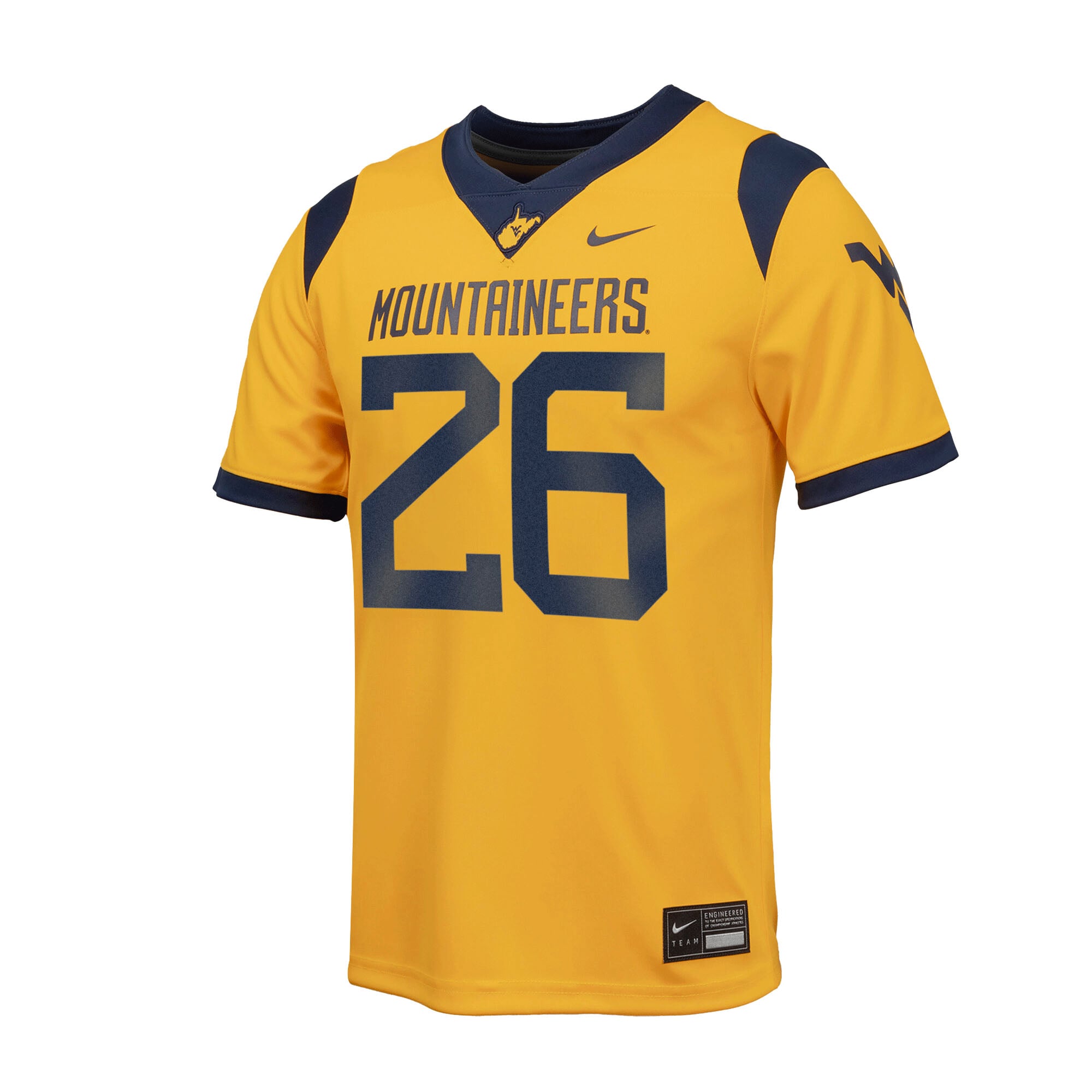 West Virginia Mountaineers Replica Jersey Gold NCAA College Football Fan Wear