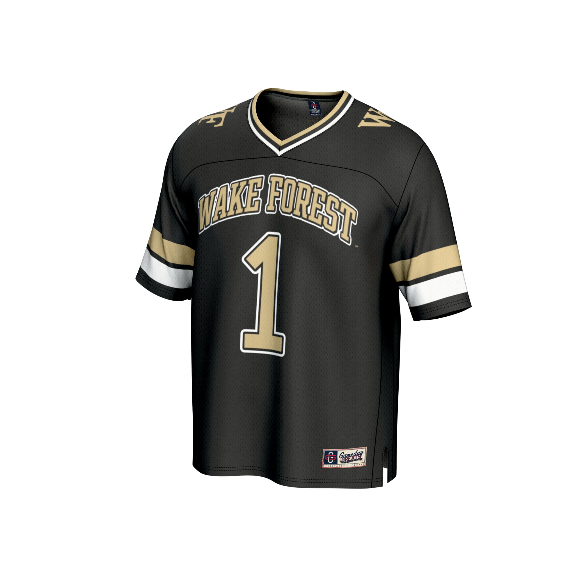 Collegiate Fashion Wake Forest Demon Deacons Game Jersey Black NCAA College Football Fan Wear Collegiate Fashion