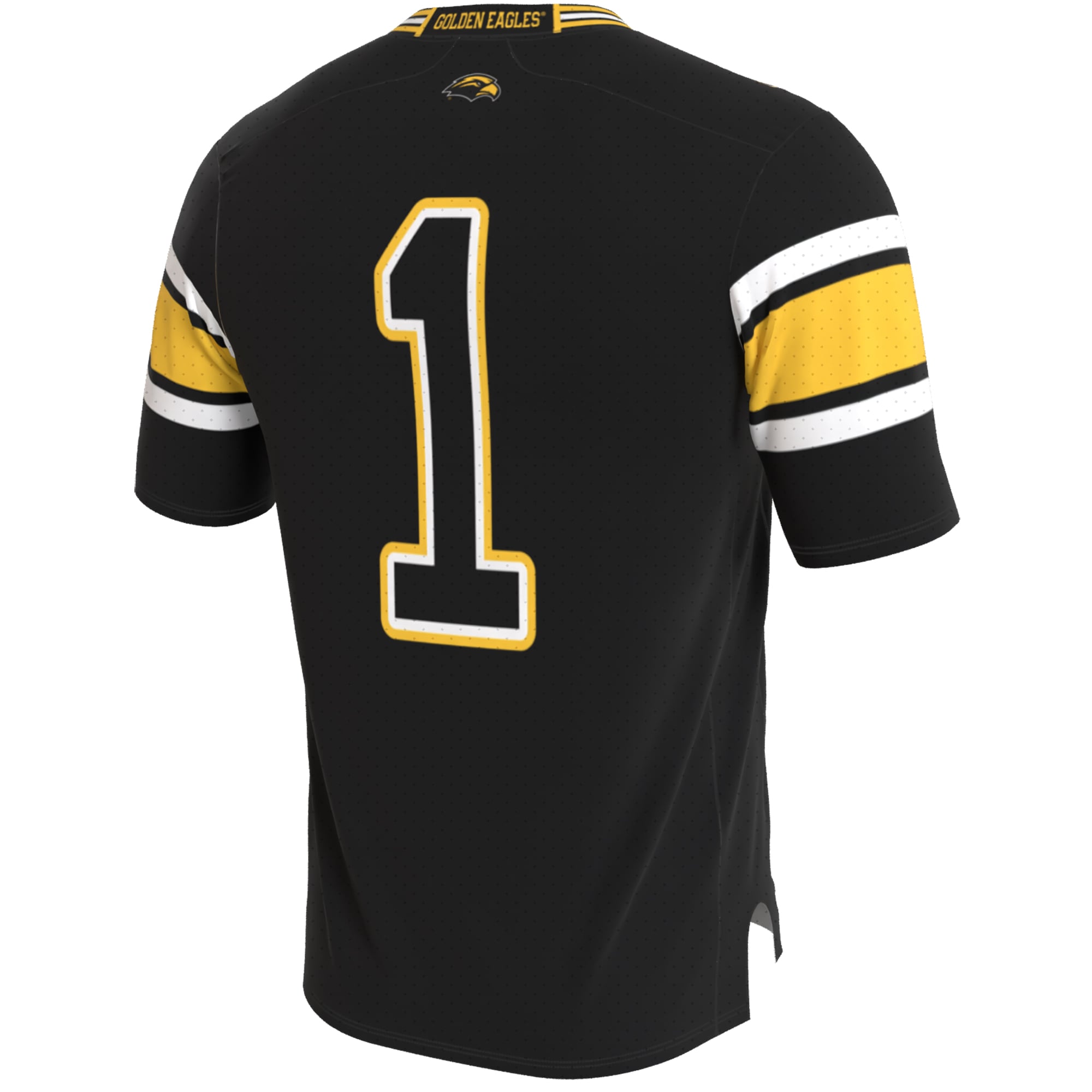 Black Collegiate Blackout Southern Miss Golden Eagles Game Jersey Black NCAA College Football Fan Wear