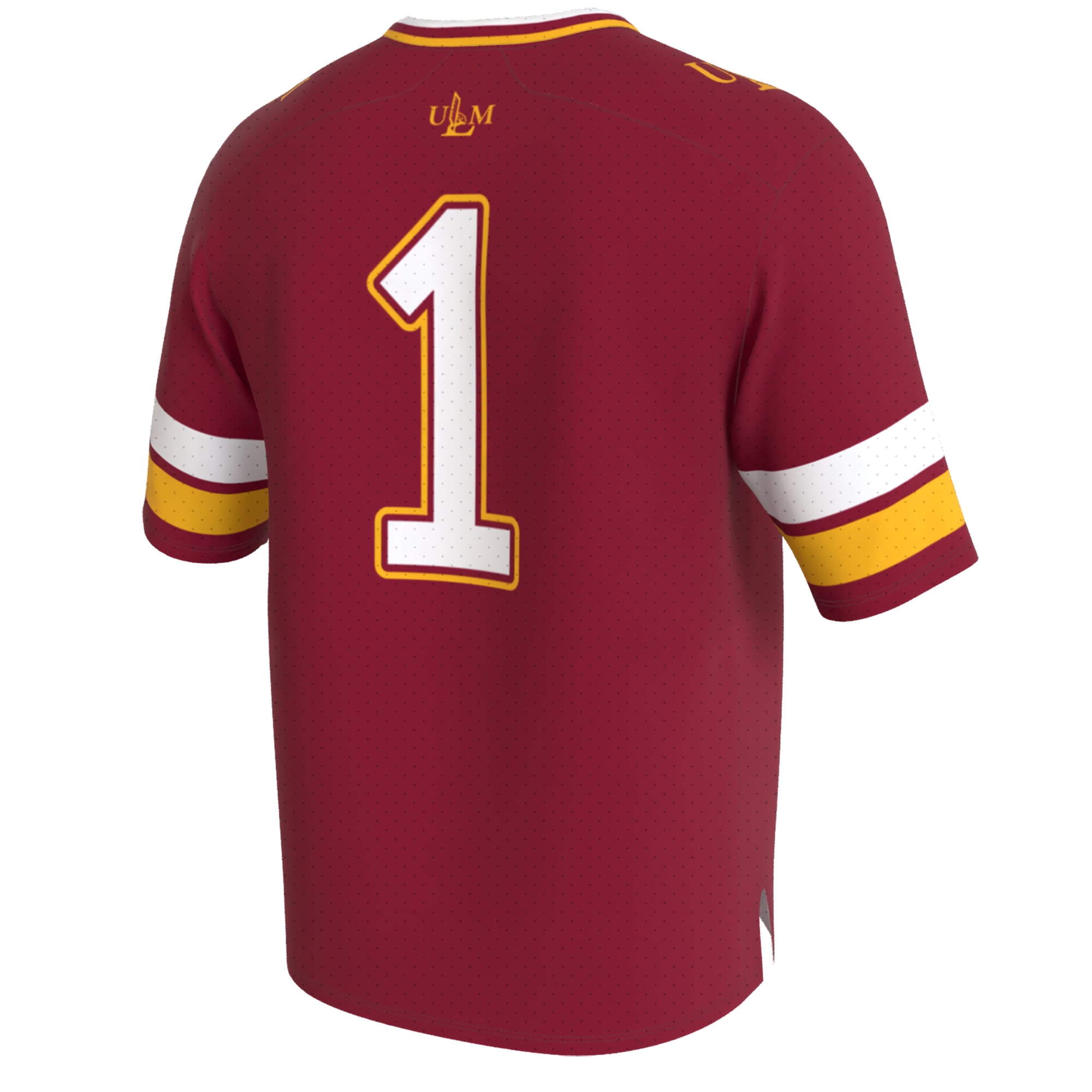 Maroon Collegiate Fashion ULM Warhawks Game Jersey Maroon NCAA College Football Fan Wear Maroon Collegiate Fashion