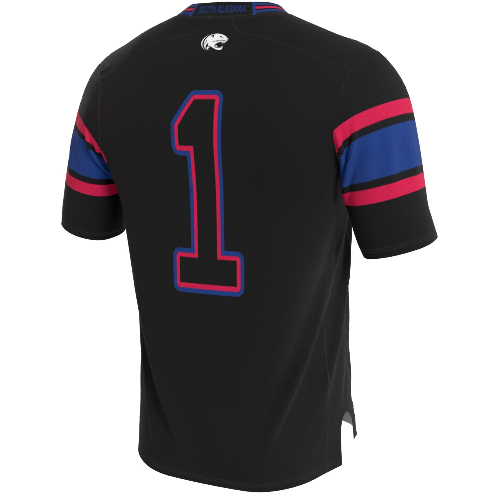 Black Collegiate Blackout South Alabama Jaguars Game Jersey Black NCAA College Football Fan Wear Black Collegiate Blackout